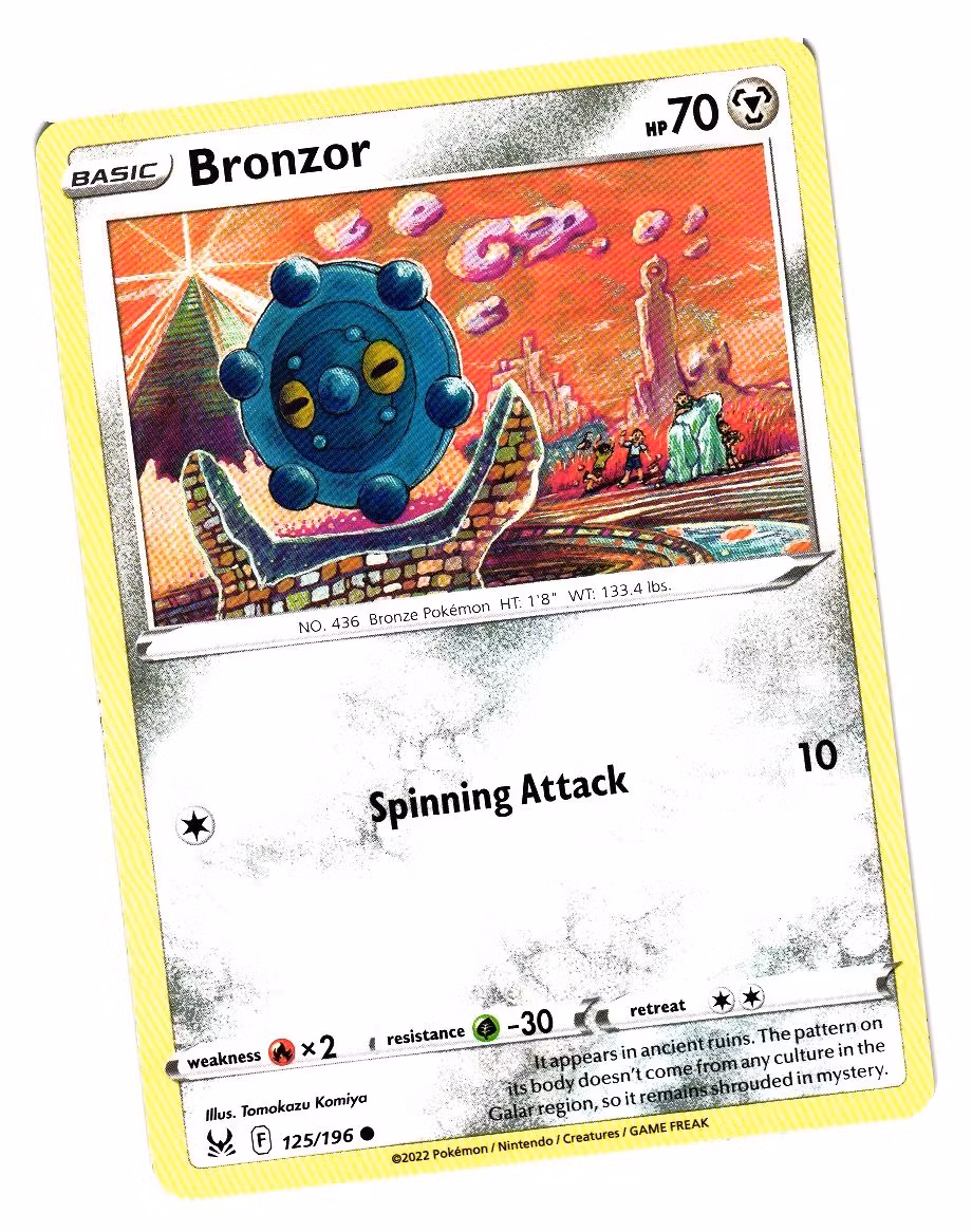 Bronzor Common 125/196 Lost Origin Pokemon
