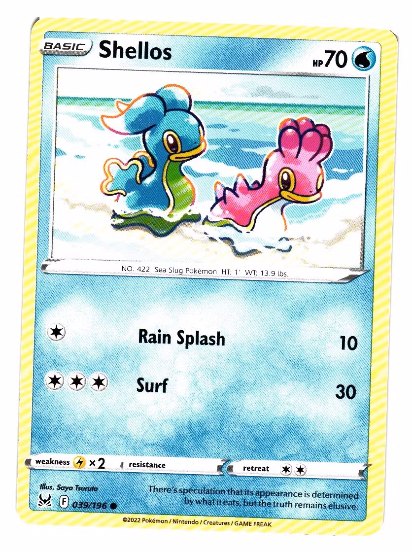 Shellos Common 039/196 Lost Origin Pokemon