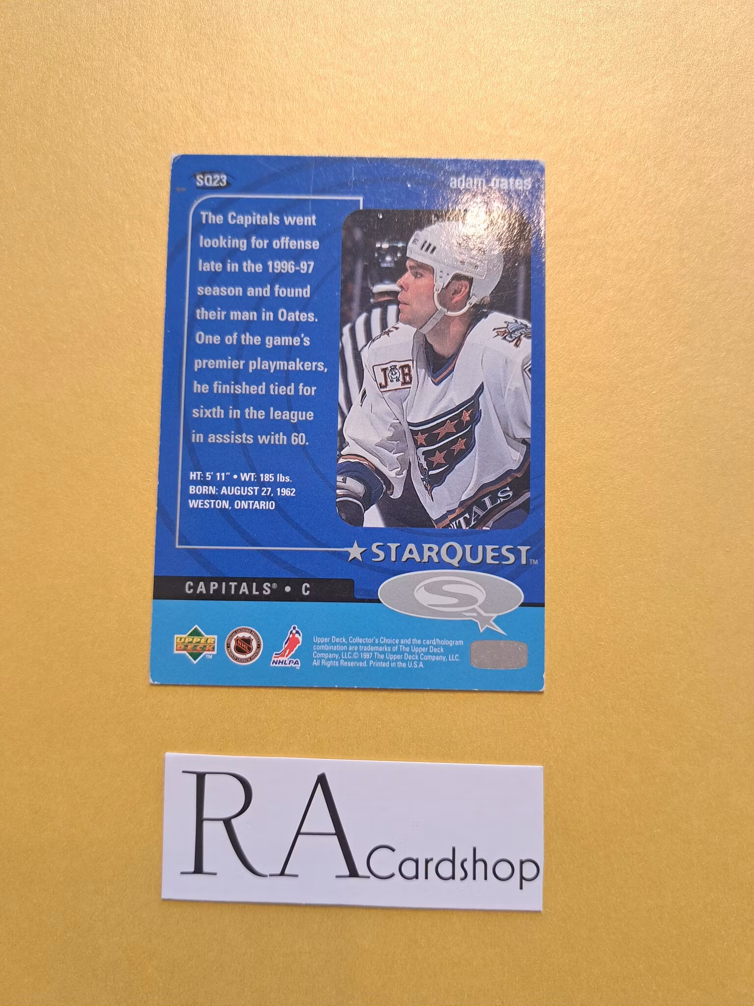 Adam Oates 97-98 UD Choice Star Quest Standard #SQ23 NHL Hockey