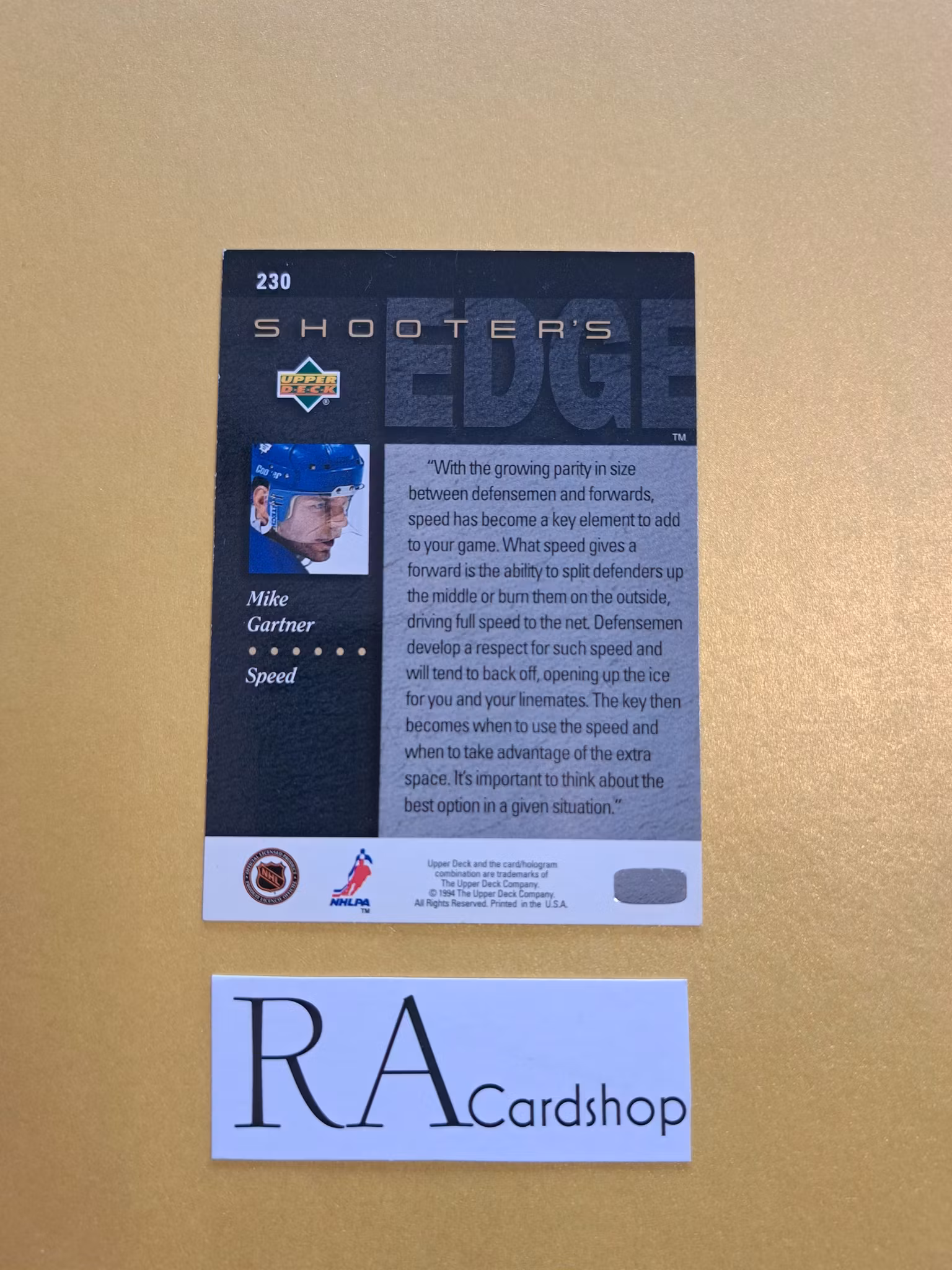 Mike Gartner 94-95 Upper Deck #230 NHL Hockey