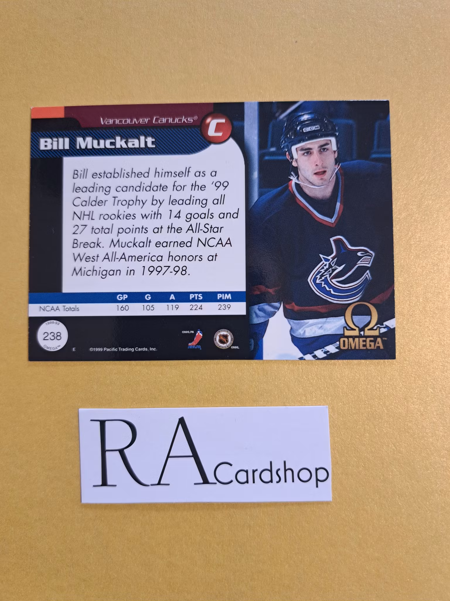 Bill Muckalt 98-99 Pacific Omega #238 NHL Hockey