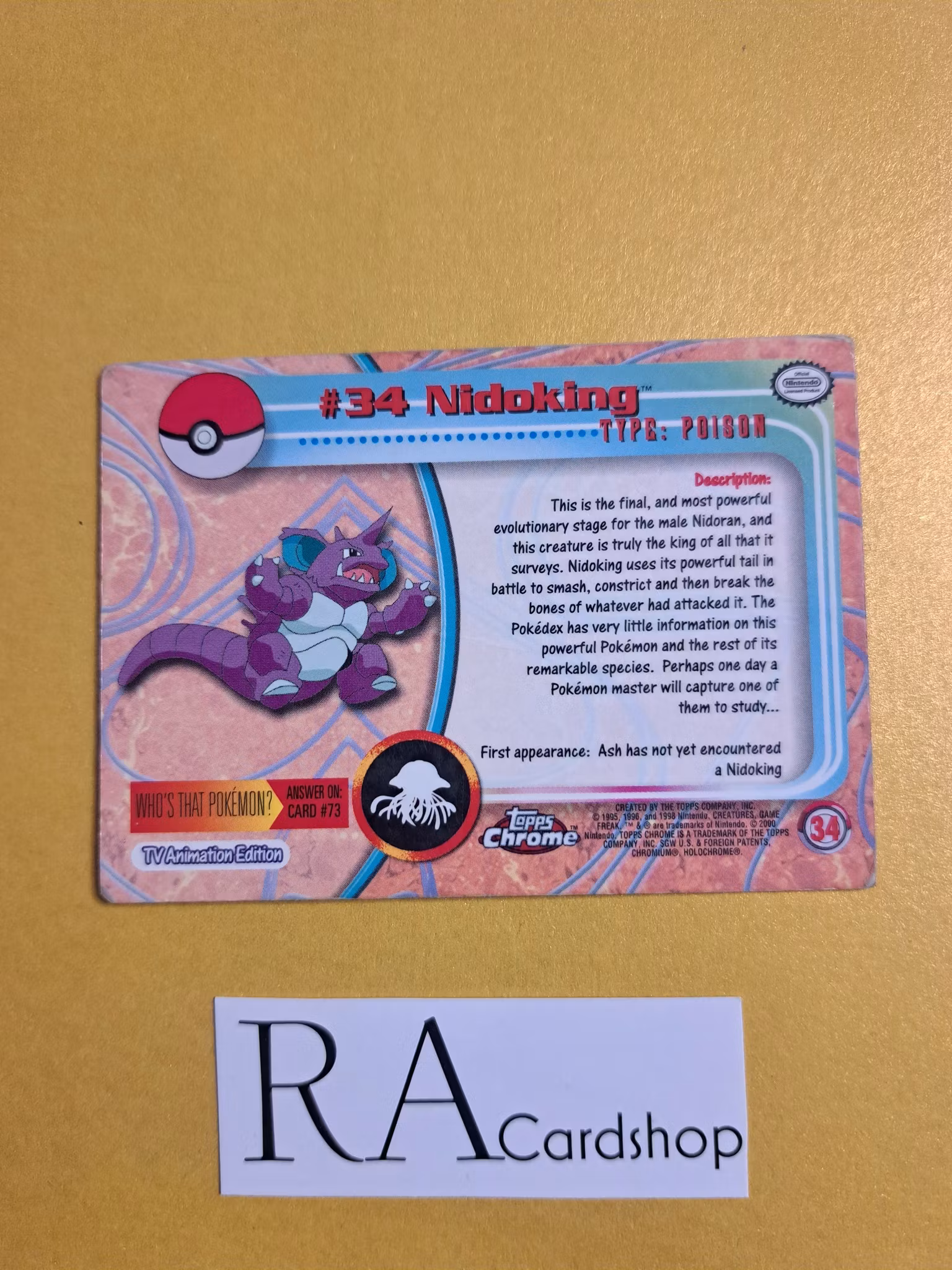 Topps Chrome Nidoking #34