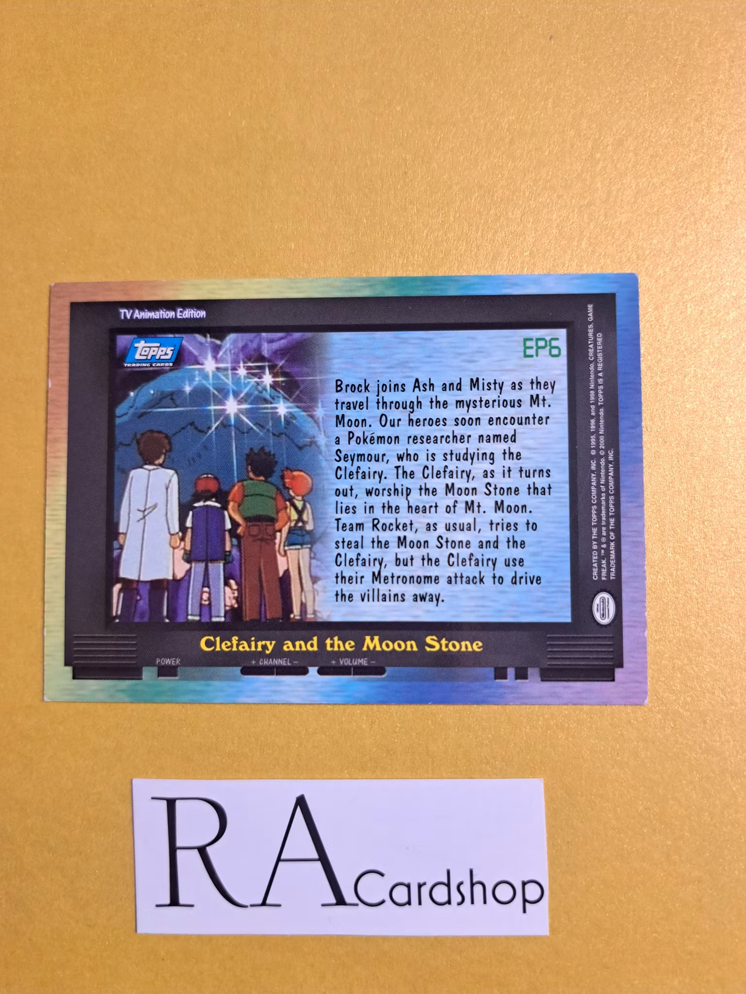 Topps Tv Animation Edition EP6 Clefairy and the Moon Stone