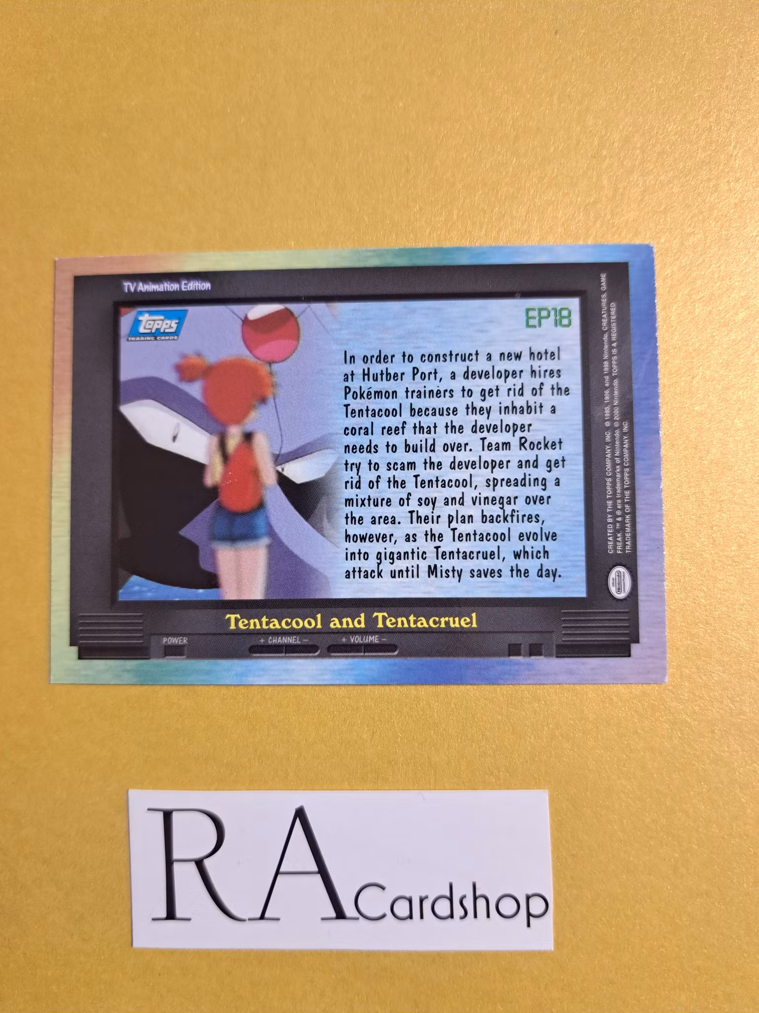 Topps Tv Animation Edition EP18 Tentacool and Tentacruel Holo (1)