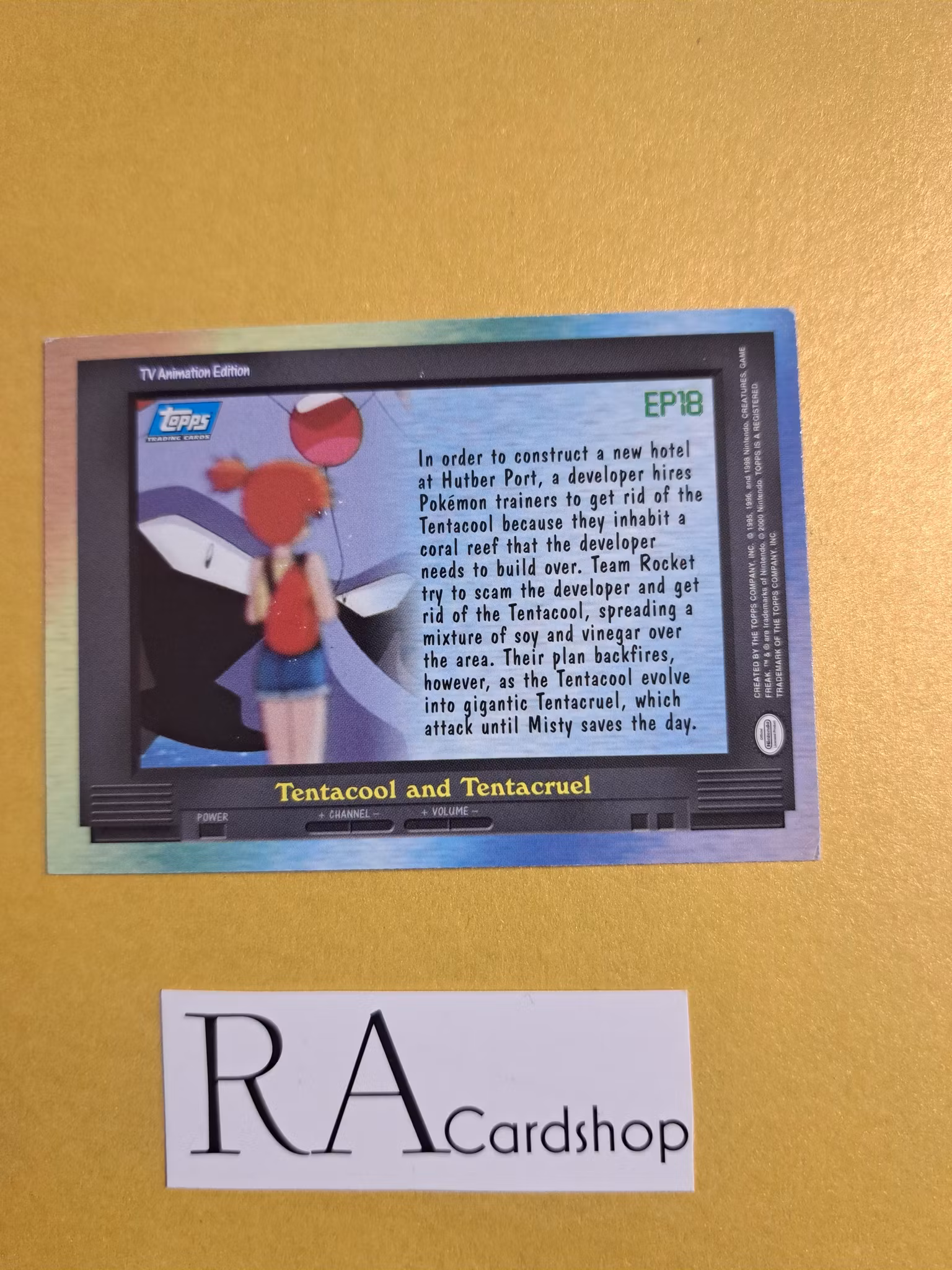 Topps Tv Animation Edition EP18 Tentacool and Tentacruel Holo (2)