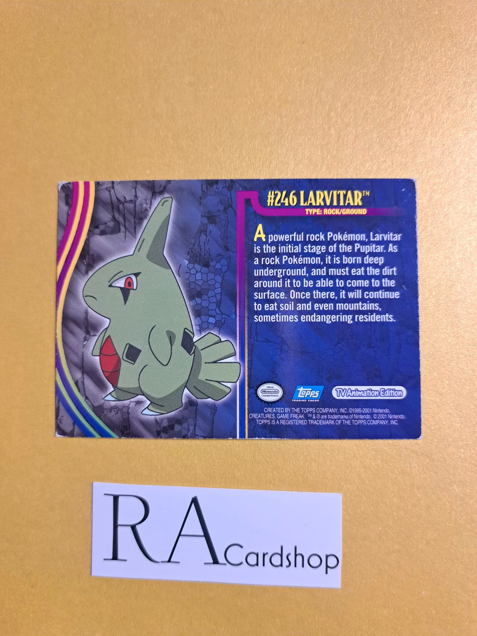 Topps Larvitar Holo #246