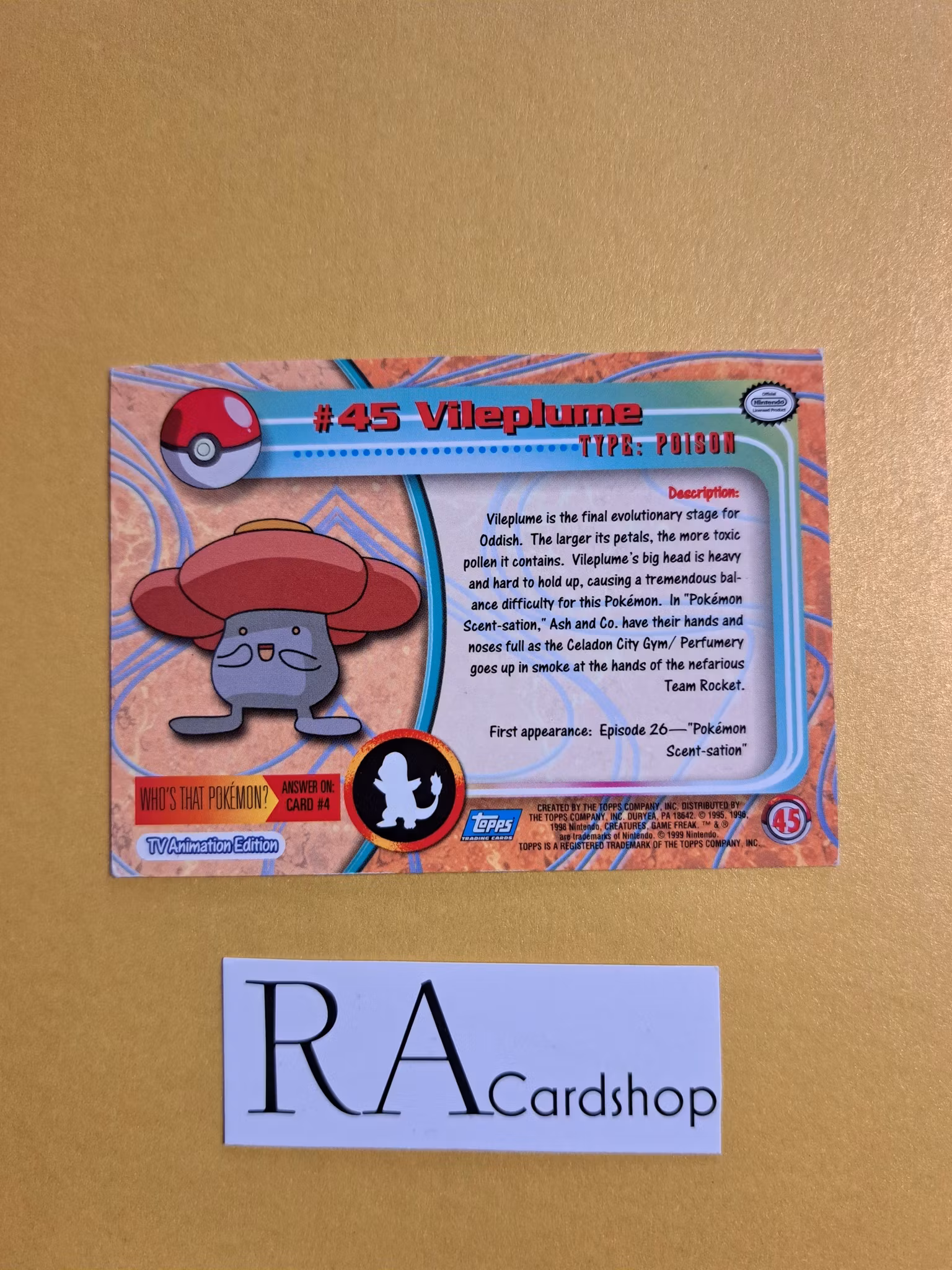 Topps Pokemon Vileplume #45