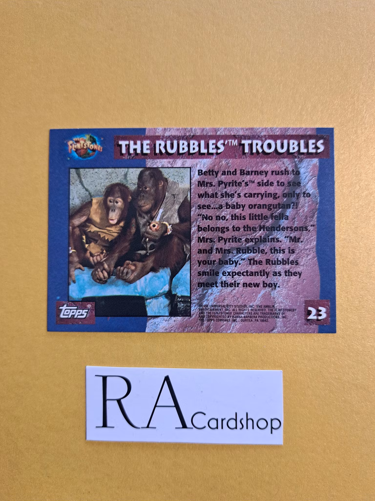 The Flintstones Topps The Rubbles´ Troubles #23
