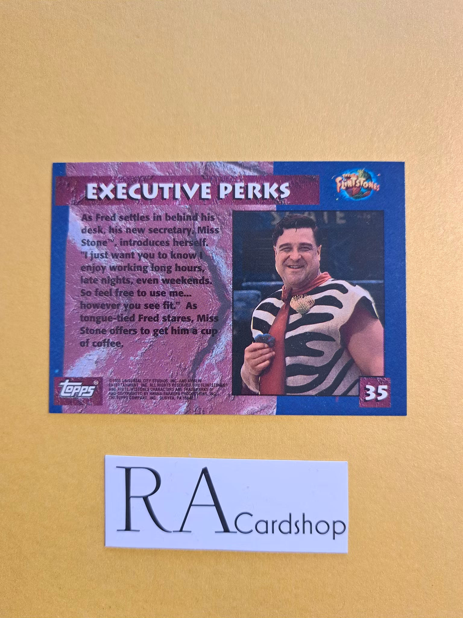 The Flintstones Topps Executive Perks #35