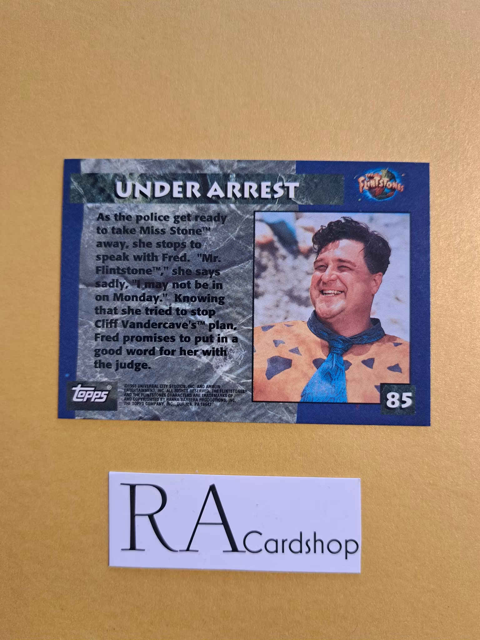 The Flintstones Topps Under Arrest #85