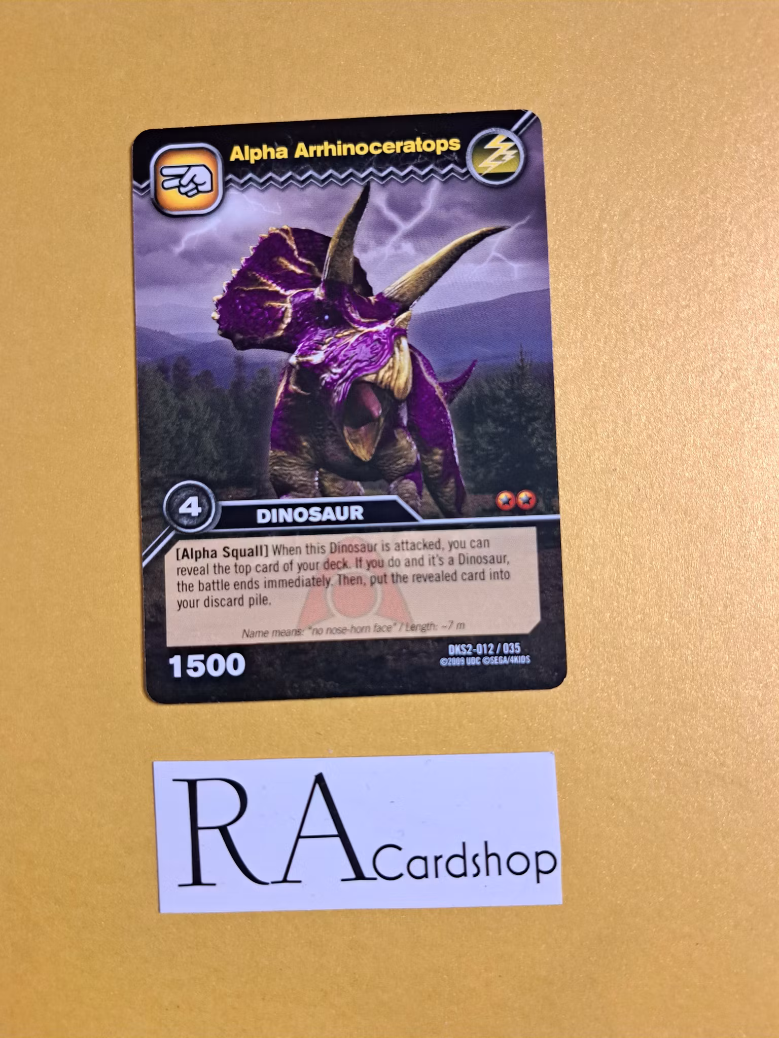 Alpha Arrhinoceratops DKS2-012/035 Dinosaur King