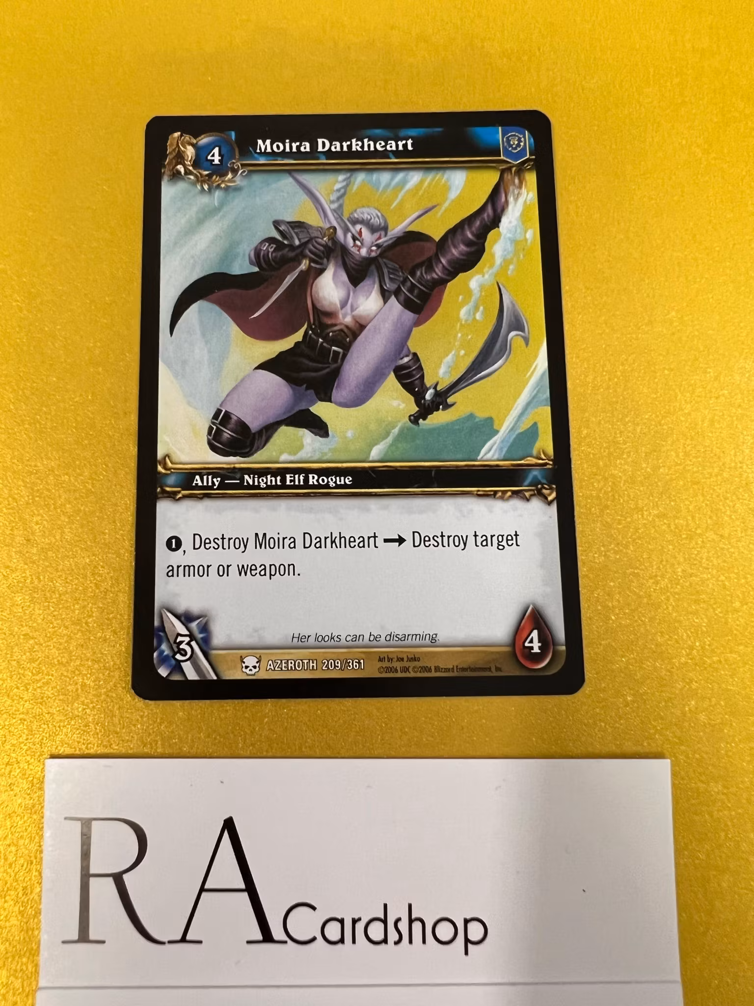 Moira Darkheart 209/361 Heroes of Azeroth  World of Warcraft TCG