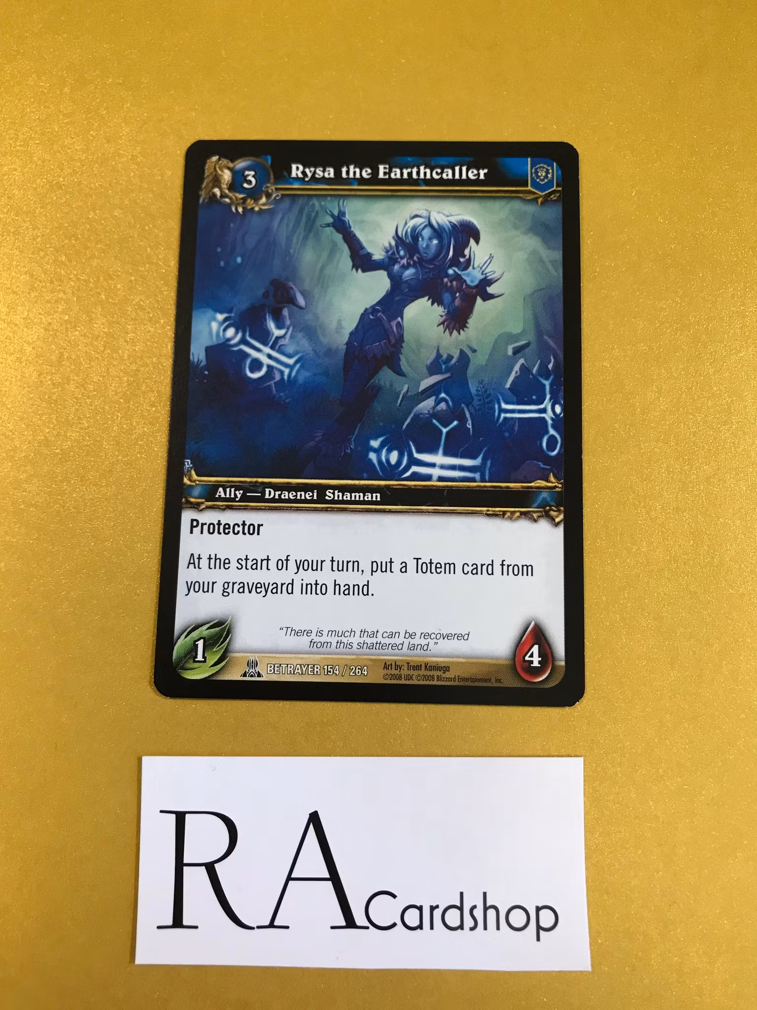 Rysa Earthealler 154/264 Servants of the Betrayer World of Warcraft TCG