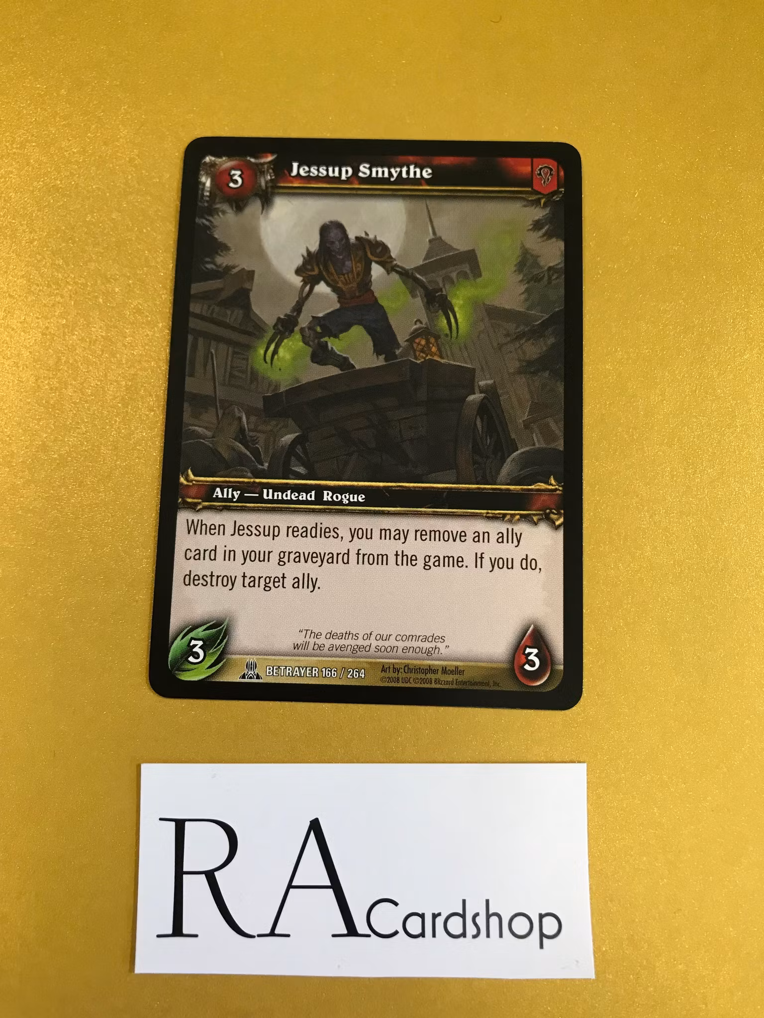 Jessup Smythe 166/264 Servants of the Betrayer World of Warcraft TCG