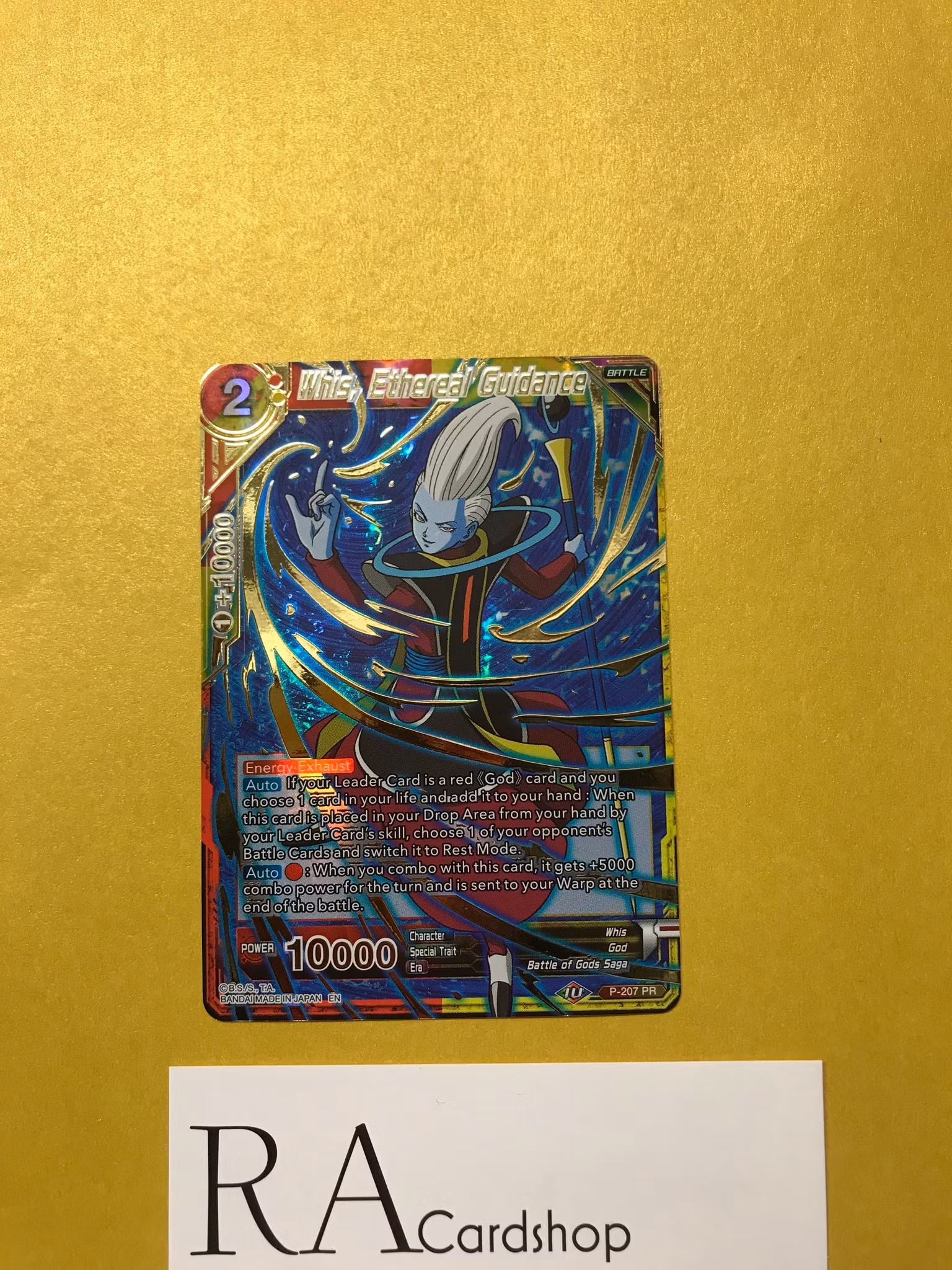 Wish, Ethereal Guidance P-207 PR Holo Dragon Ball Mythic Booster