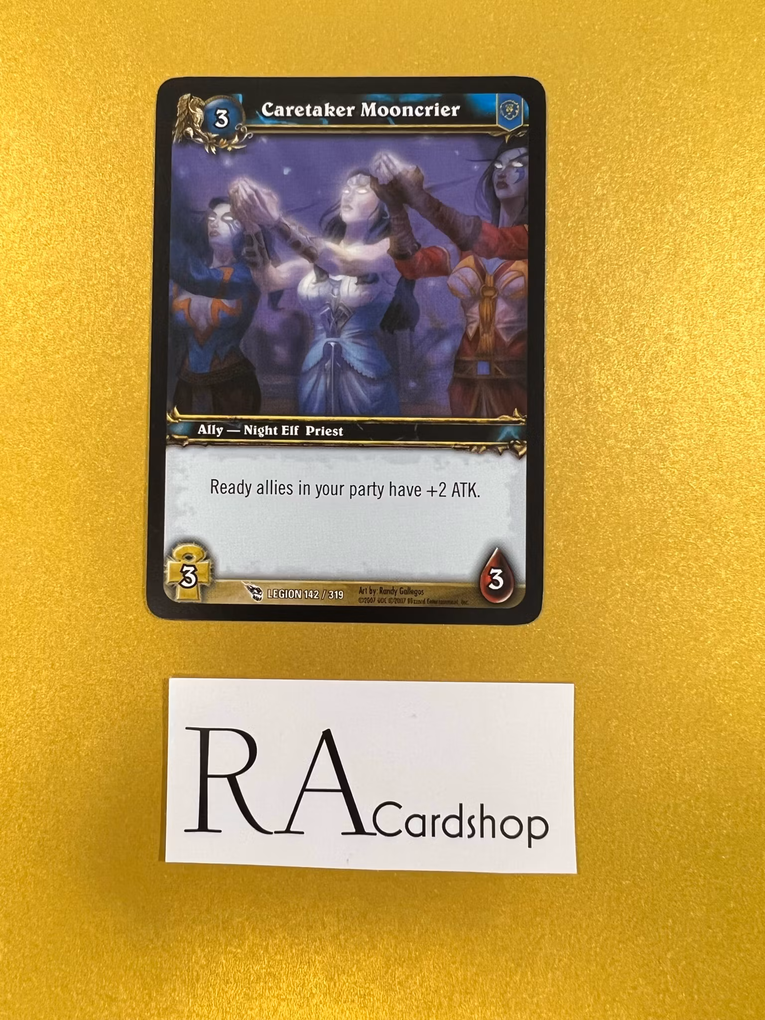 Cartaker Mooncrier 142/319 March of the Legion World of Warcraft TCG