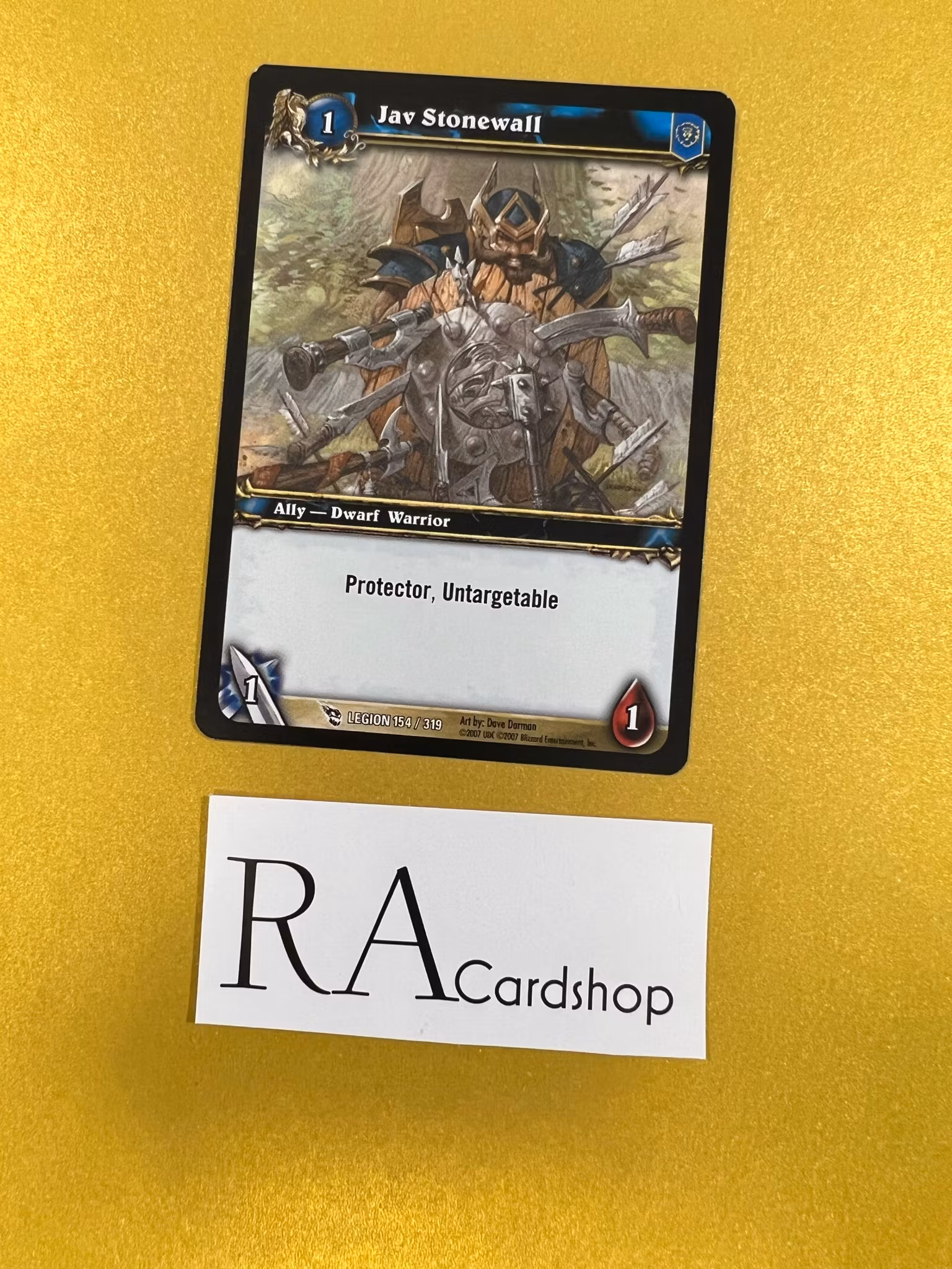 Jav Stonewall 154/319 March of the Legion World of Warcraft TCG