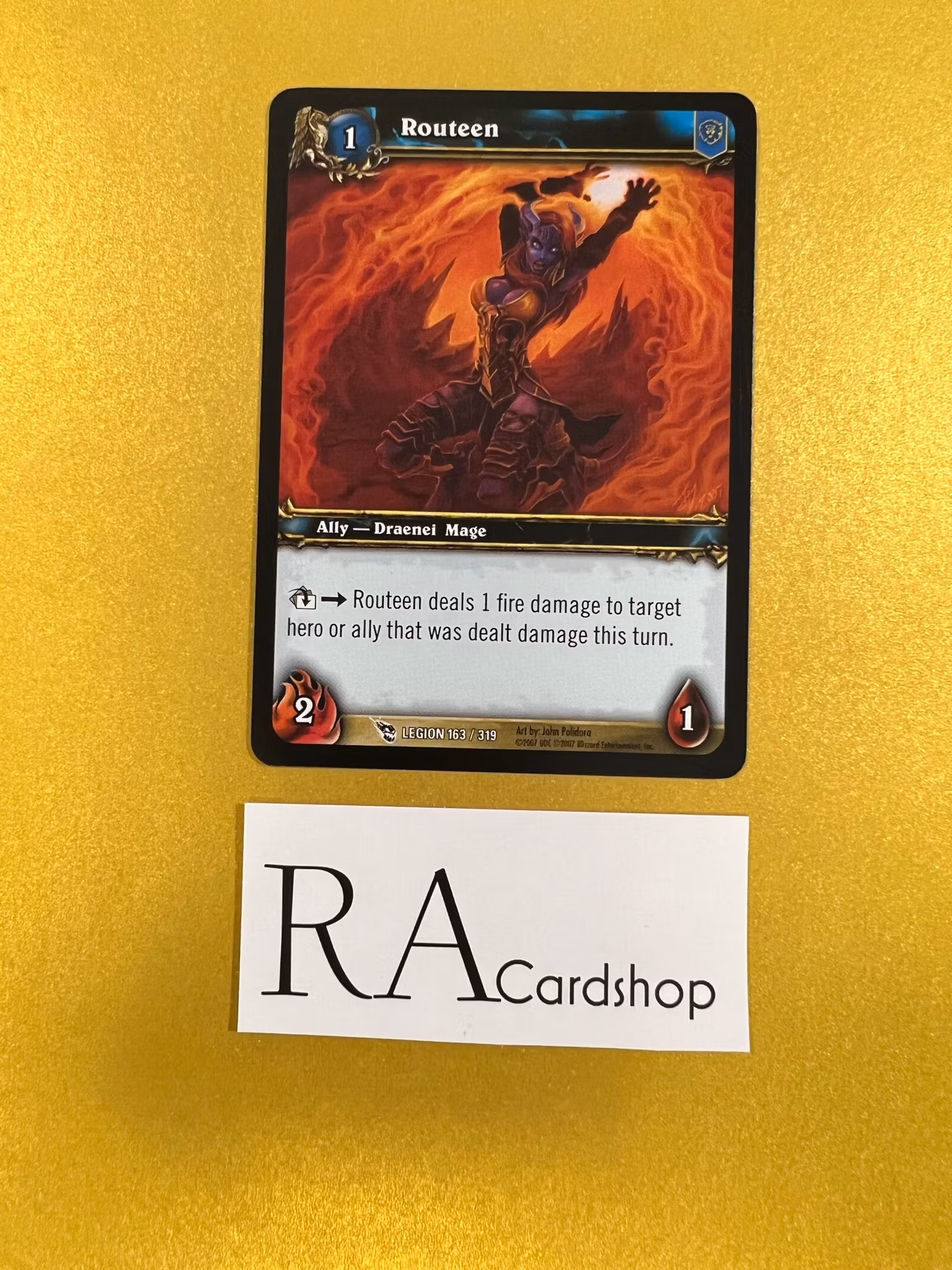 Routeen 163/319 March of the Legion World of Warcraft TCG