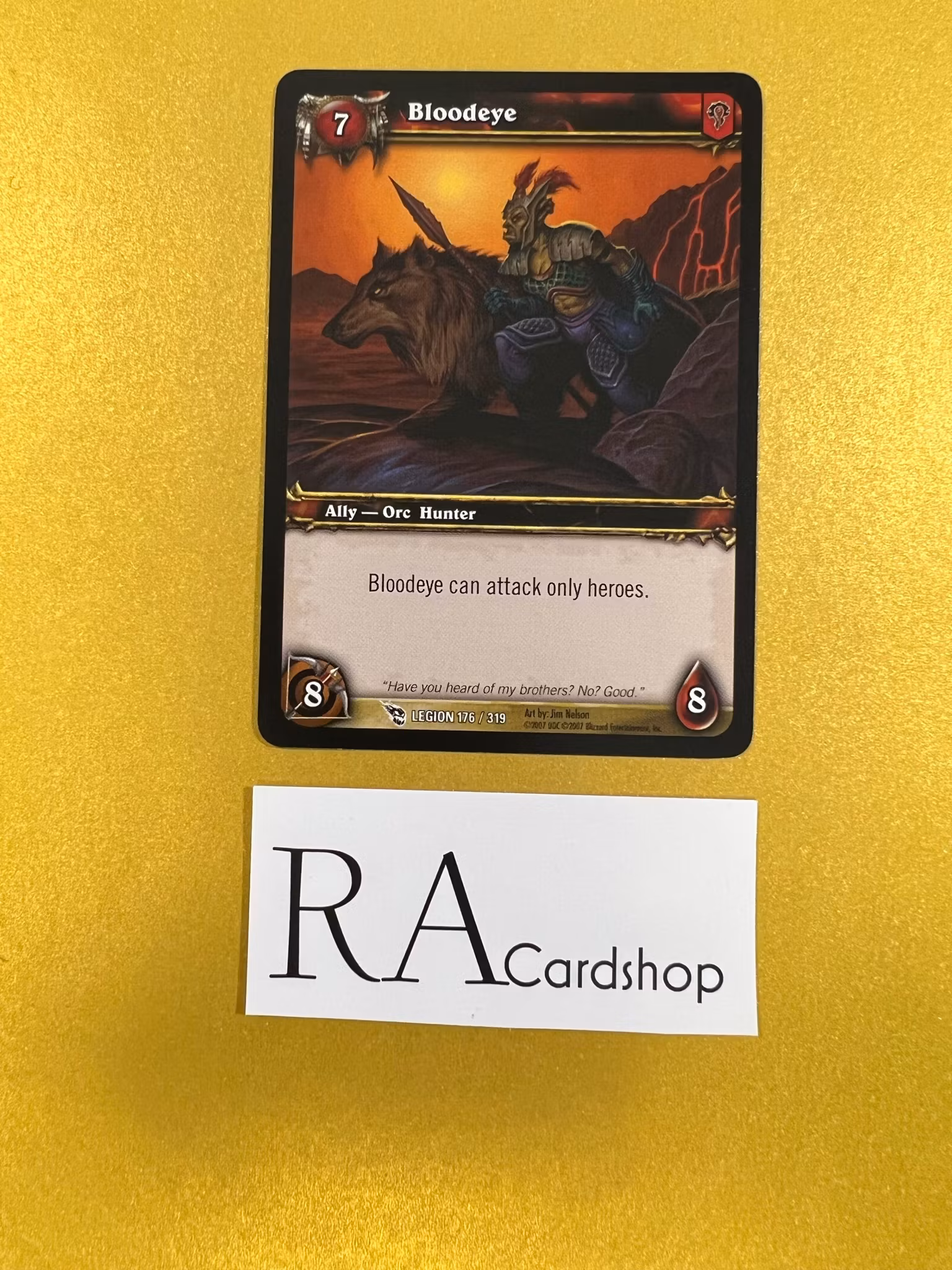 Bloodeye 176/319 March of the Legion World of Warcraft TCG