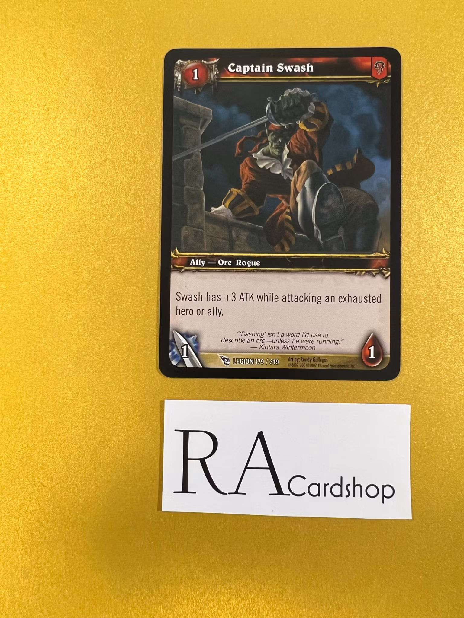 Captain Swash 179/319 March of the Legion World of Warcraft TCG