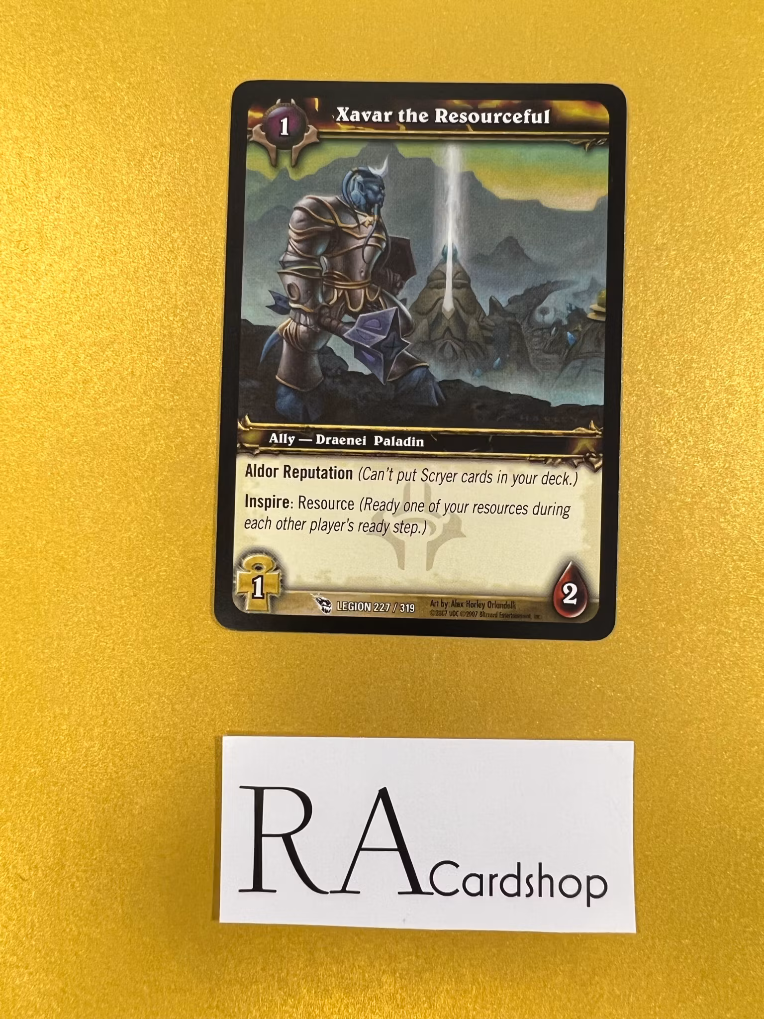 Xavar Resourceful 227/319 March of the Legion World of Warcraft TCG