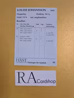 Louise Johansson & Uronogo De Gardere #88 Elithäst Bilder