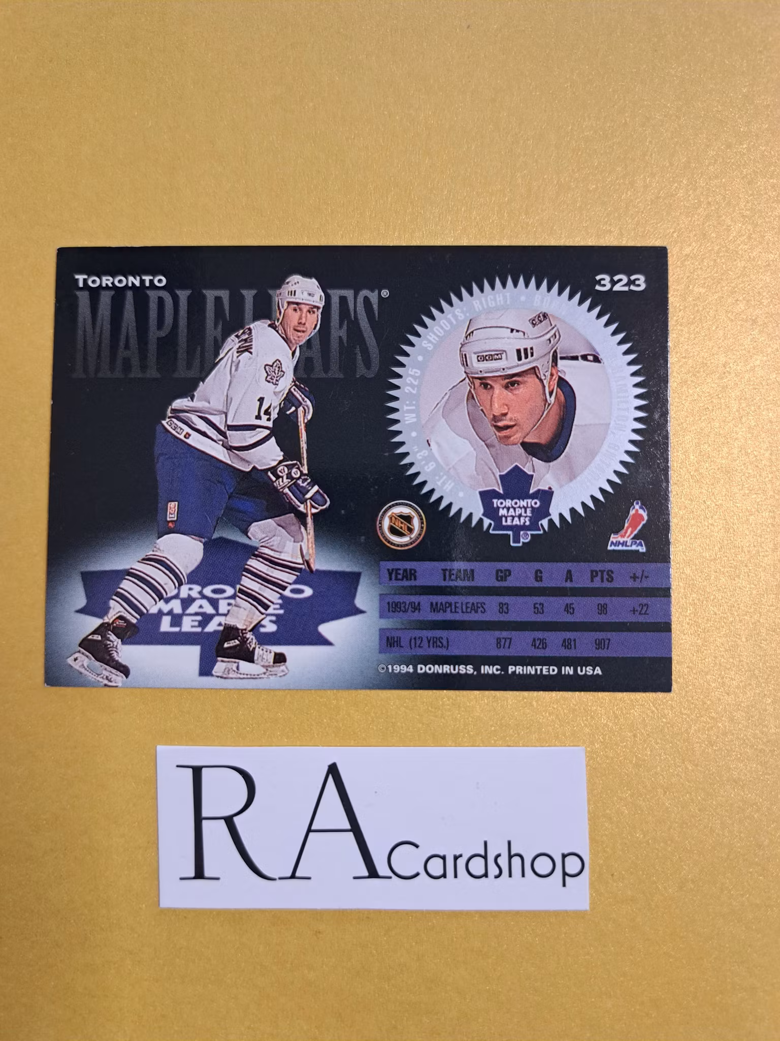 Dave Andreychuk 93-94 #323 Leaf Donruss NHL Hockey