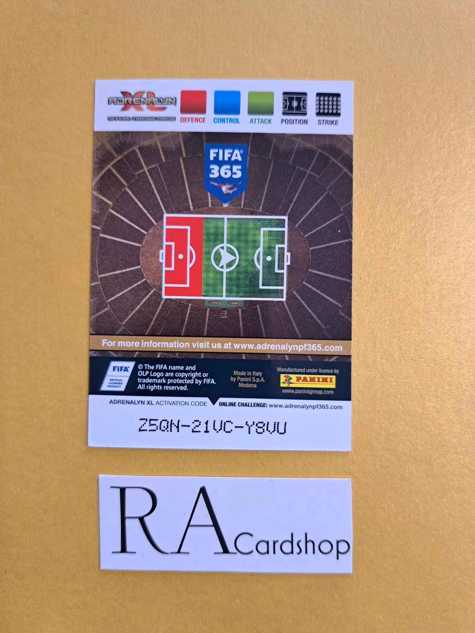 Nicolas Lombaerts Fan's Favourite #77 Adrenalyn XL FIFA 365