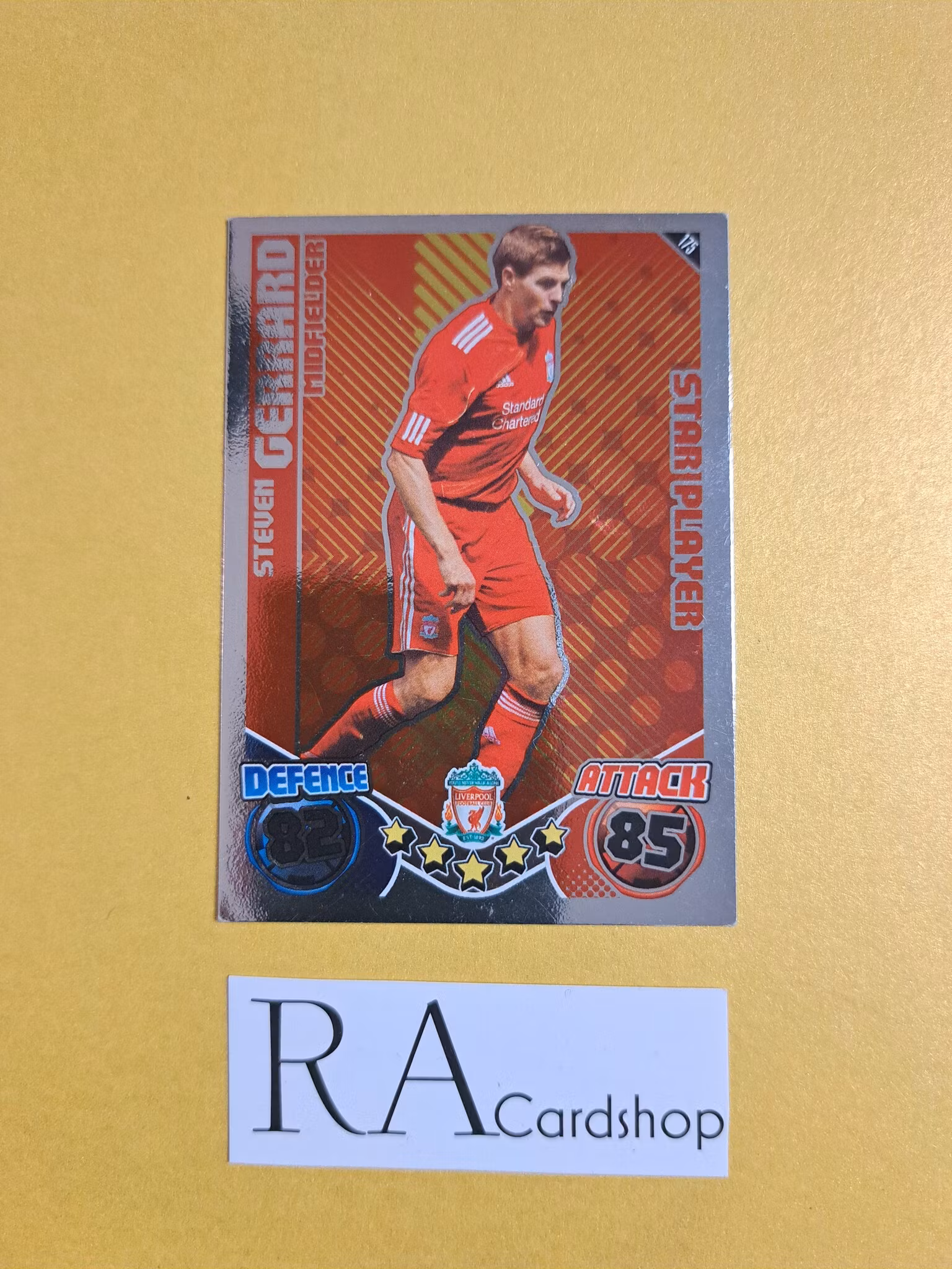 Steven Gerrard Star Player #175 2010-11 Match Attax