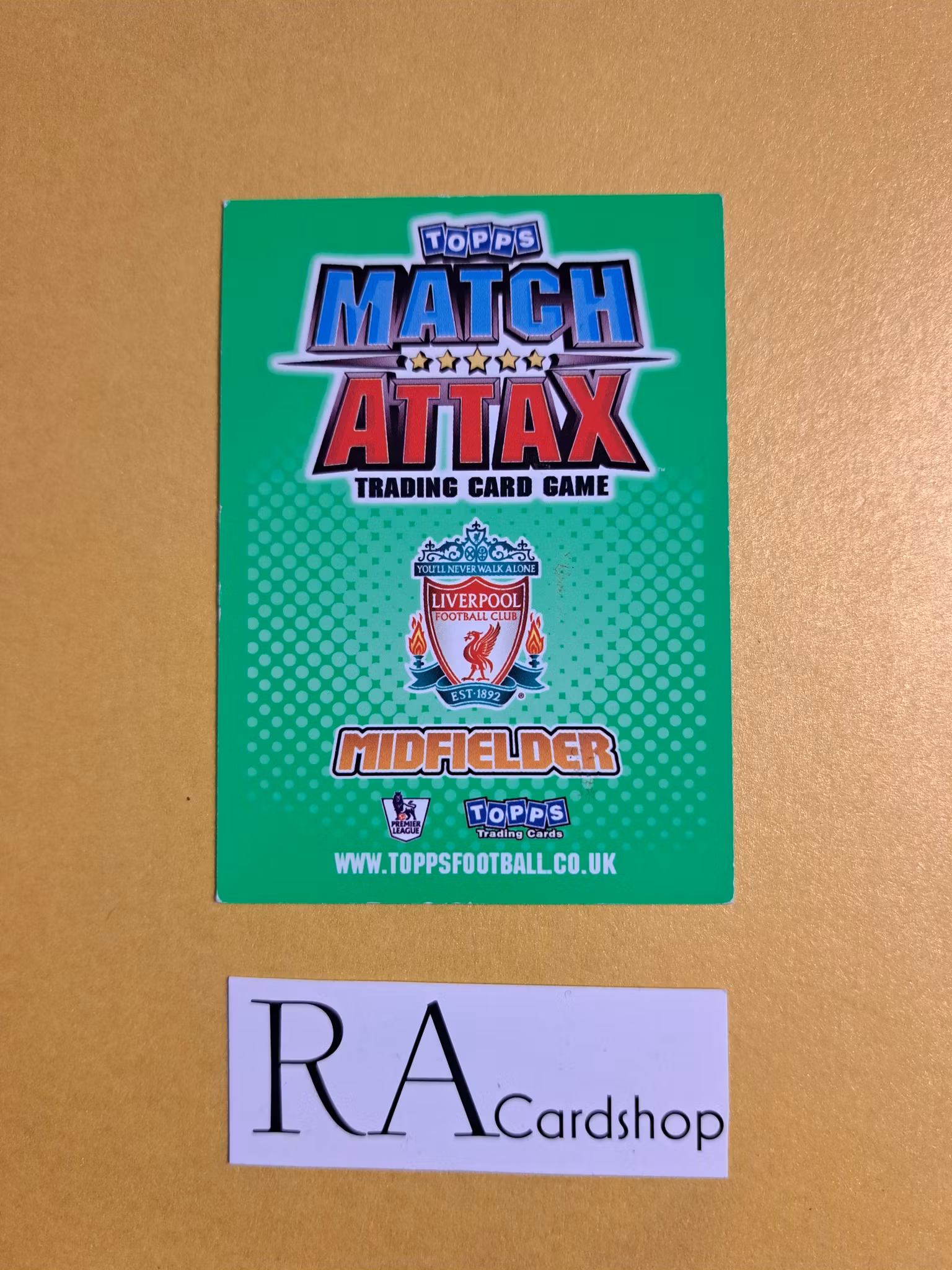 Steven Gerrard Star Player #175 2010-11 Match Attax