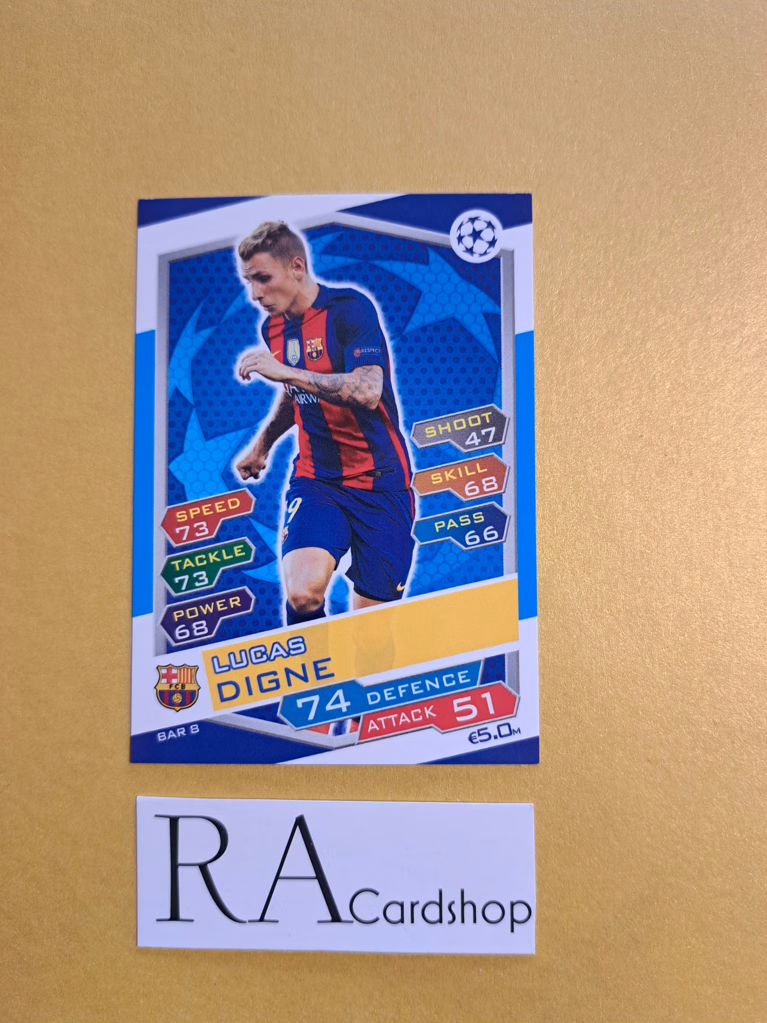 Lucas Digne BAR 8 Match Attax UEFA Champions Leauge