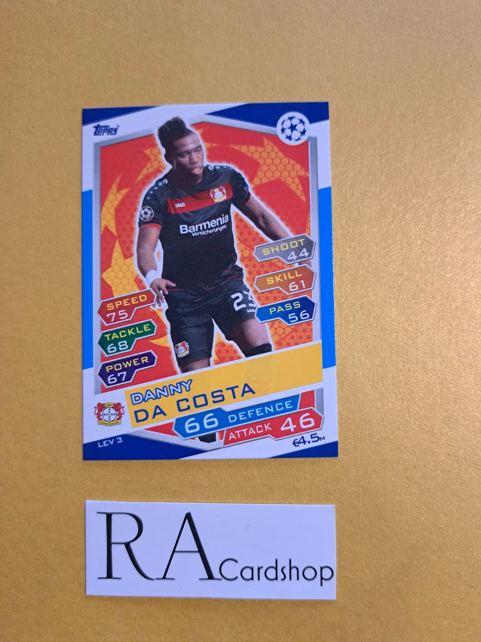 Danny Da Costa LEV 3 Match Attax UEFA Champions Leauge