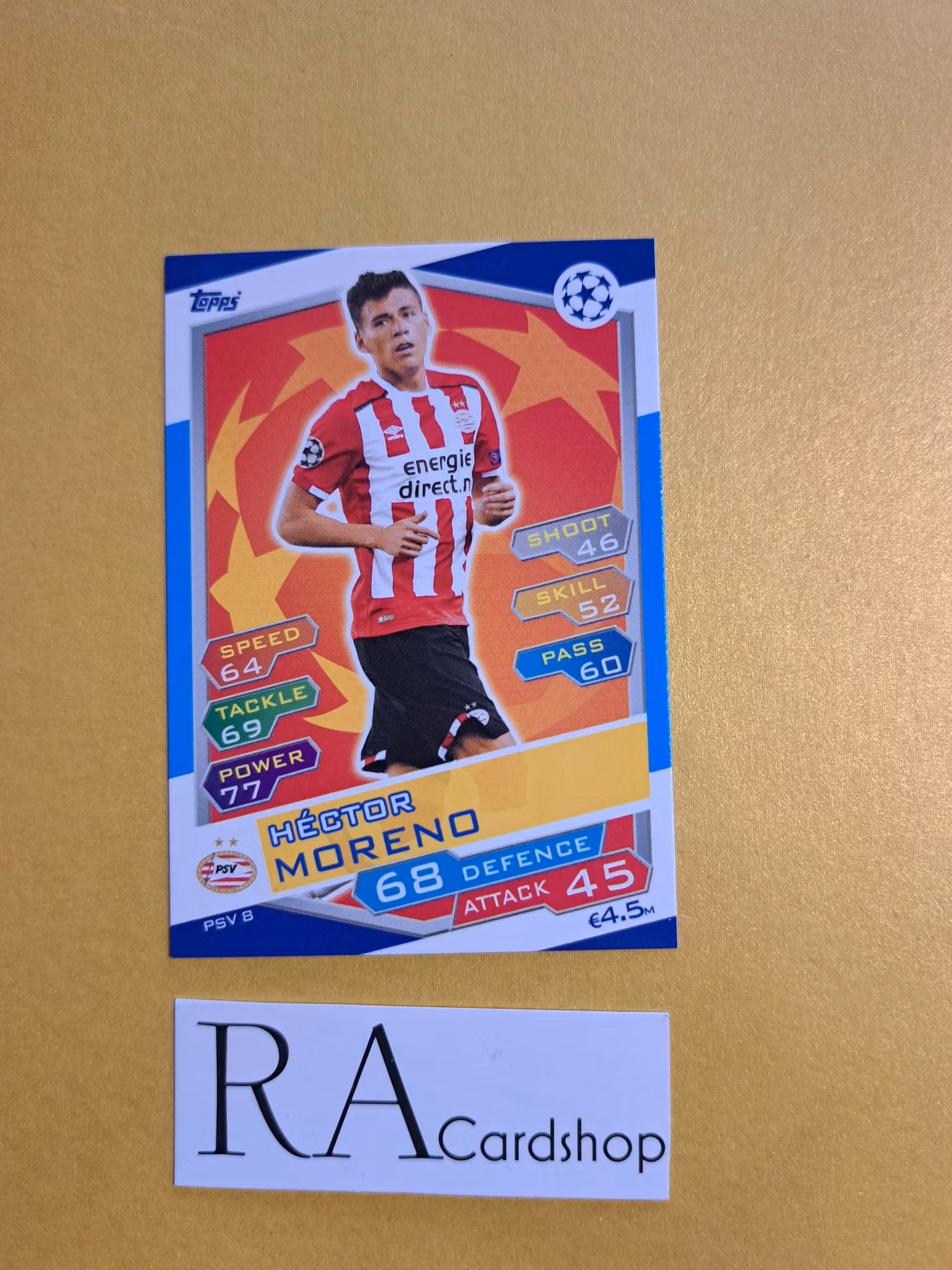 Hector Moreno PSV 8 Match Attax UEFA Champions Leauge