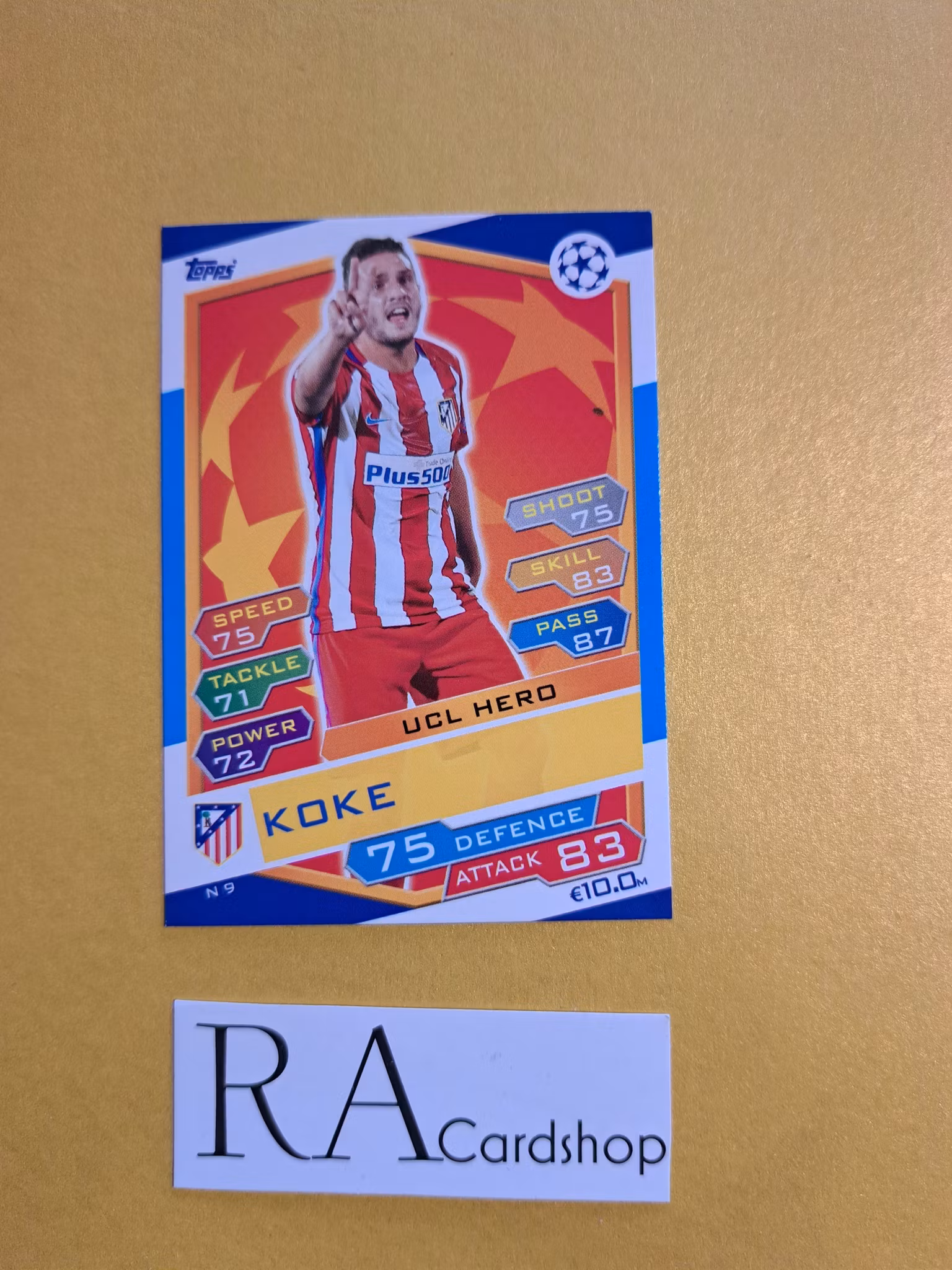 Koke N 9 Match Attax UEFA Champions Leauge