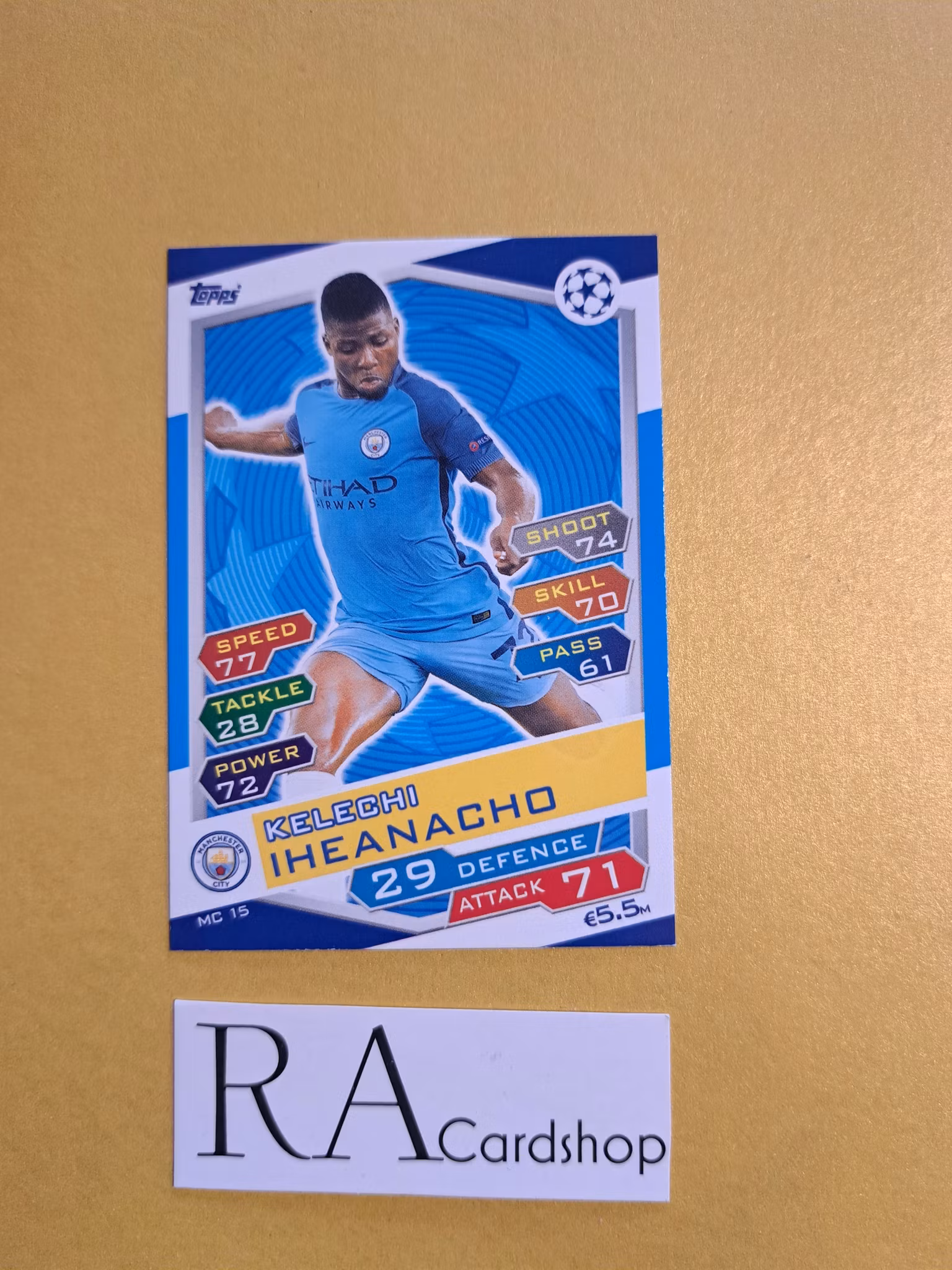 Kelechi Iheanacho MC 15 Match Attax UEFA Champions Leauge