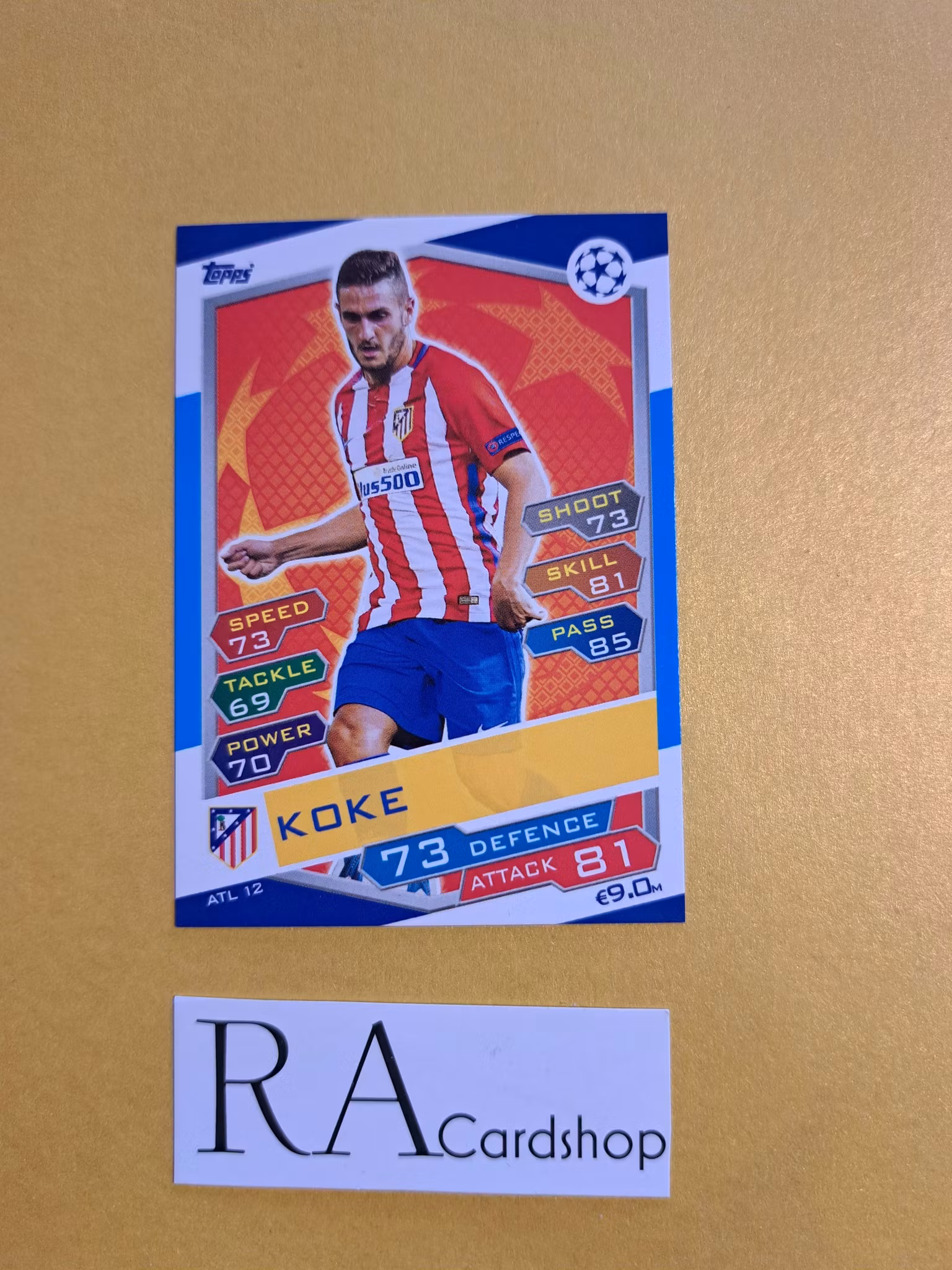 Koke ATL 12 Match Attax UEFA Champions Leauge