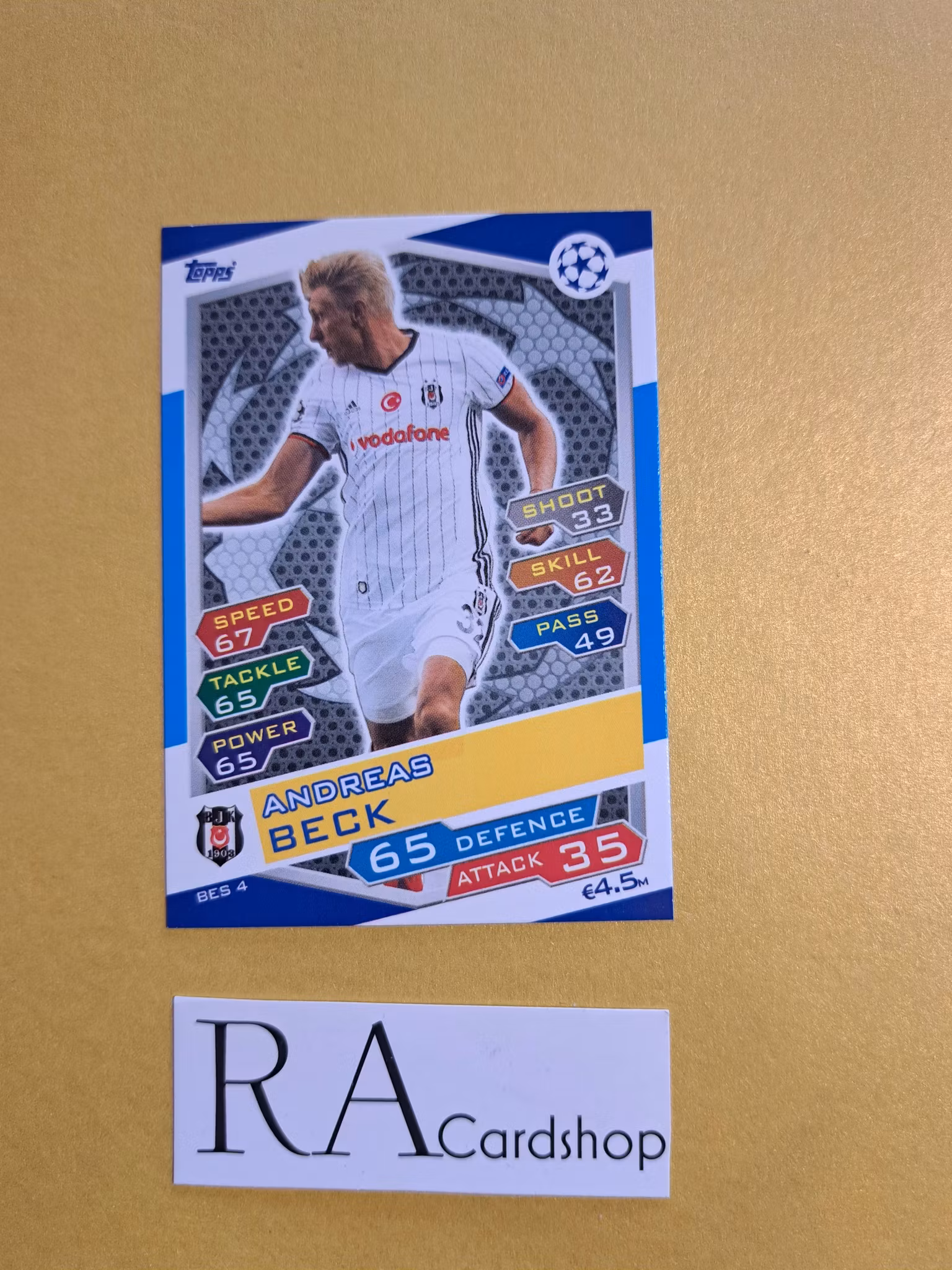 Andreas Beck BES 4 Match Attax UEFA Champions Leauge