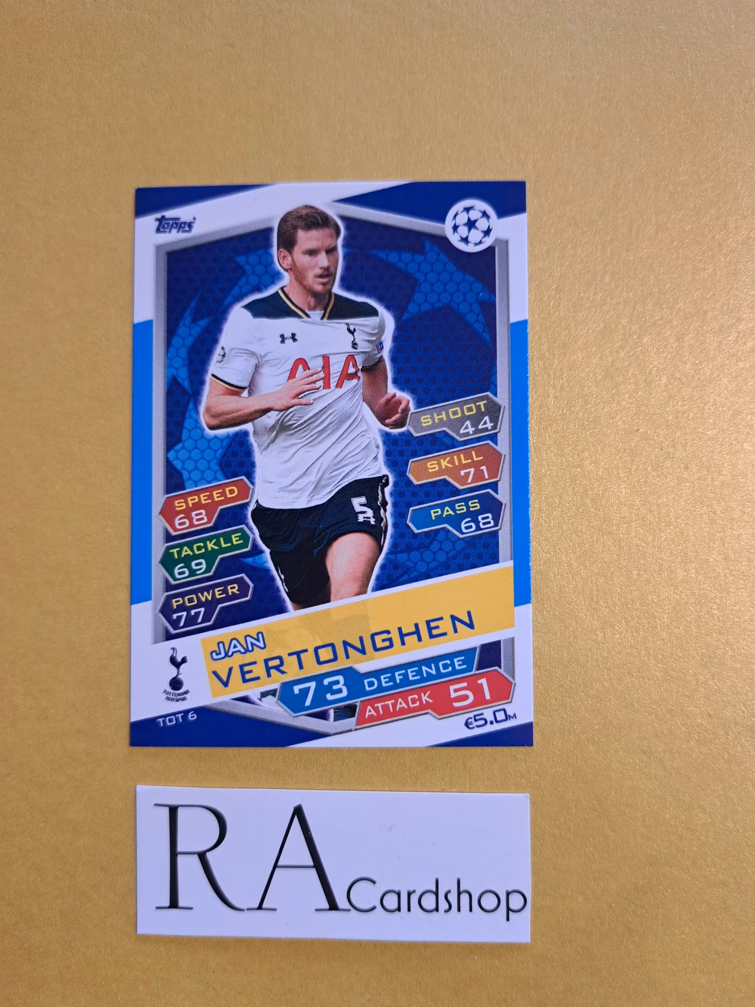 Jan Vertonghen TOT 6 Match Attax UEFA Champions Leauge (2)