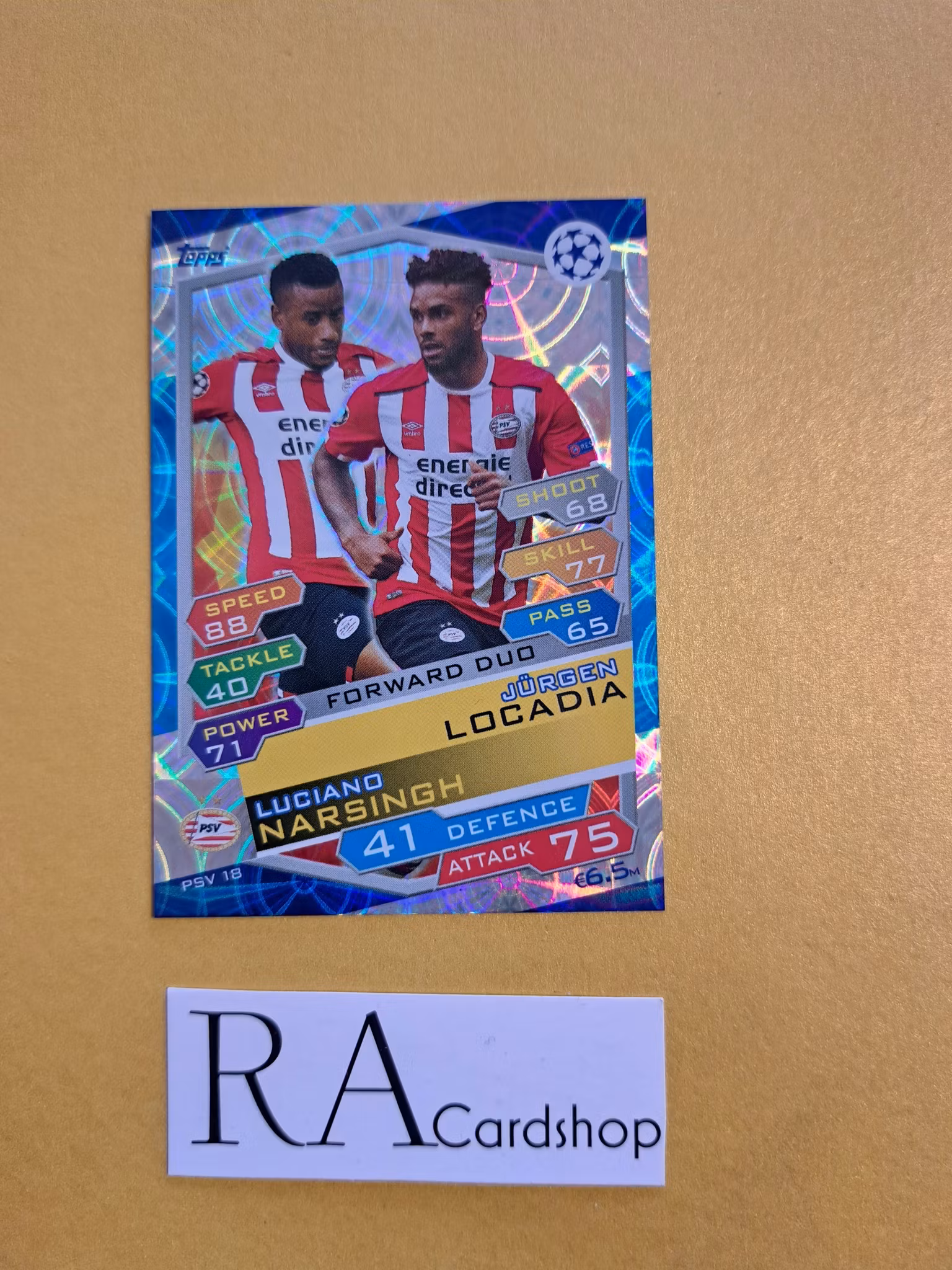 Locadia Narsingh PSV 18 Forward Duo Match Attax UEFA Champions Leauge
