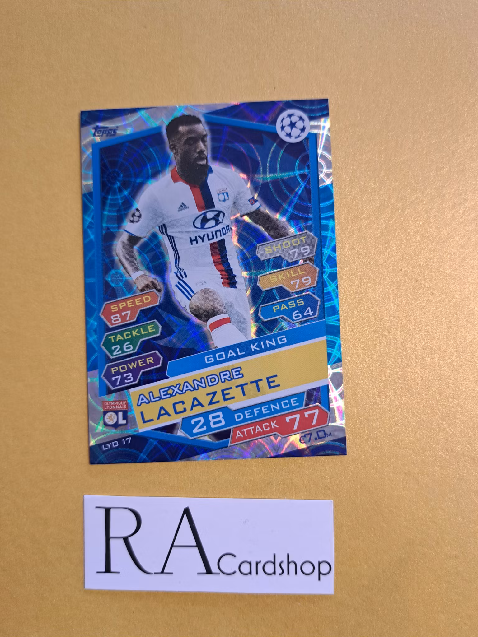 Alexandre Lacazette LYO 17 Goal King Match Attax UEFA Champions Leauge