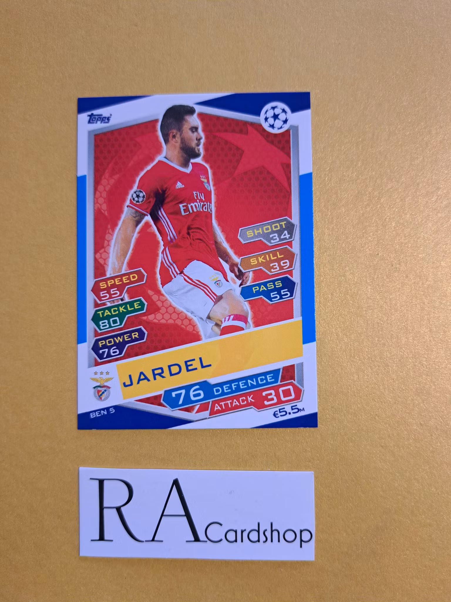 Jardel BEN 5 Match Attax UEFA Champions Leauge