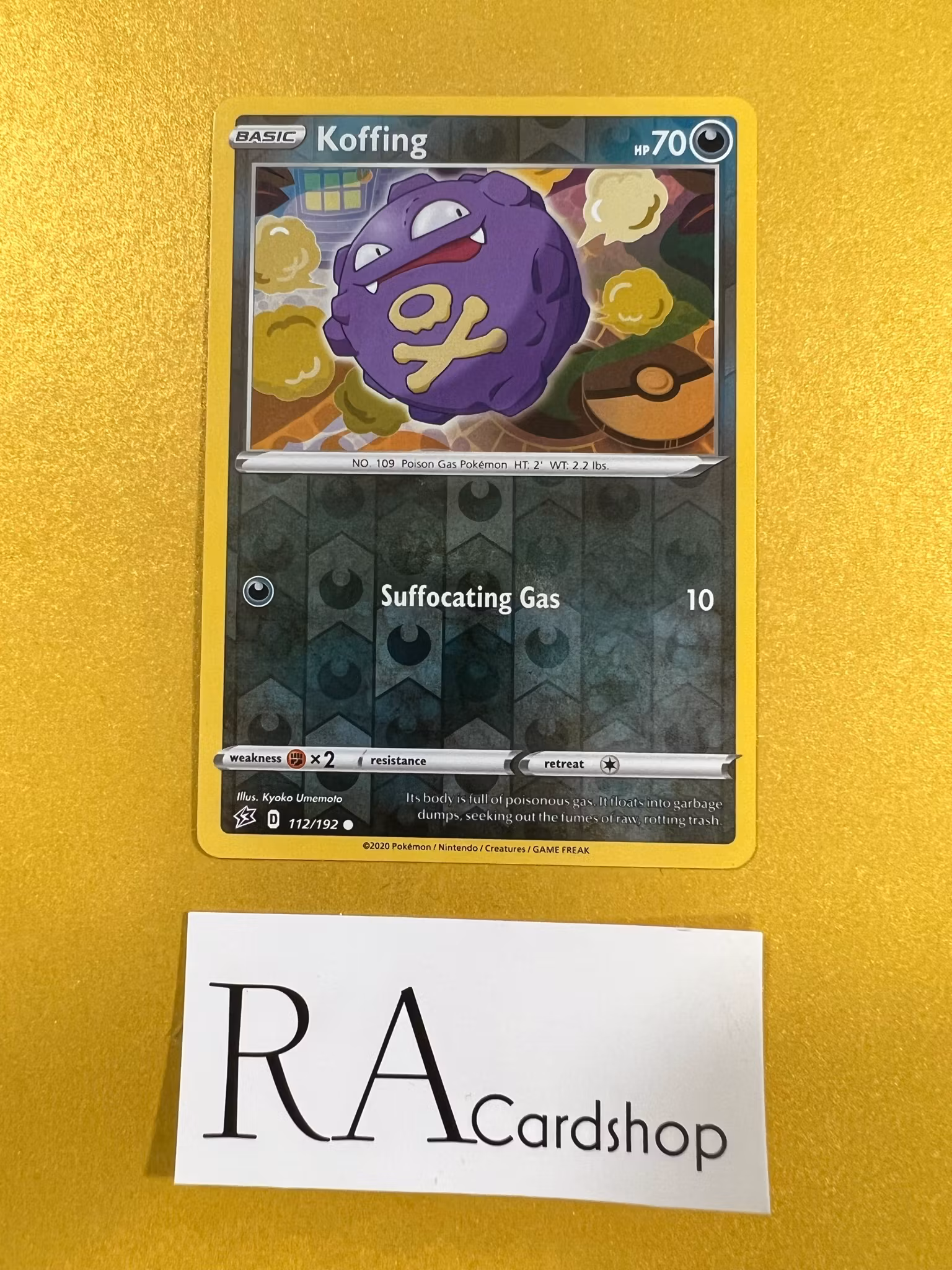 Koffing Reverse Holo Common 112/192 Rebel Clash Pokemon