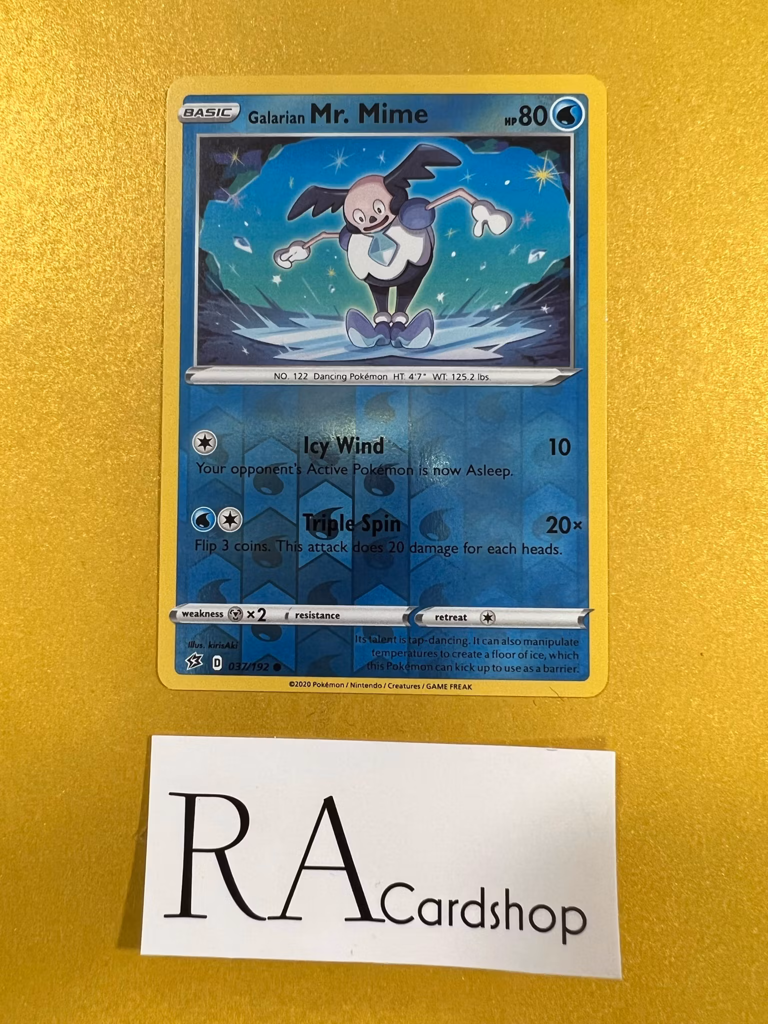 Galarian Mr.Mime  Reverse Holo Common 37/192 Rebel Clash Pokemon