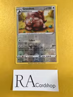 Greedent Reverse Holo Rare  151/196 Lost Origin Pokémon