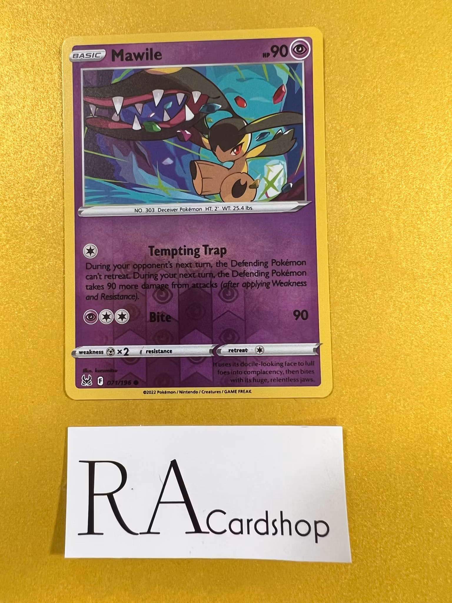 Mawile Reverse Holo Common 071/196 Lost Origin Pokémon