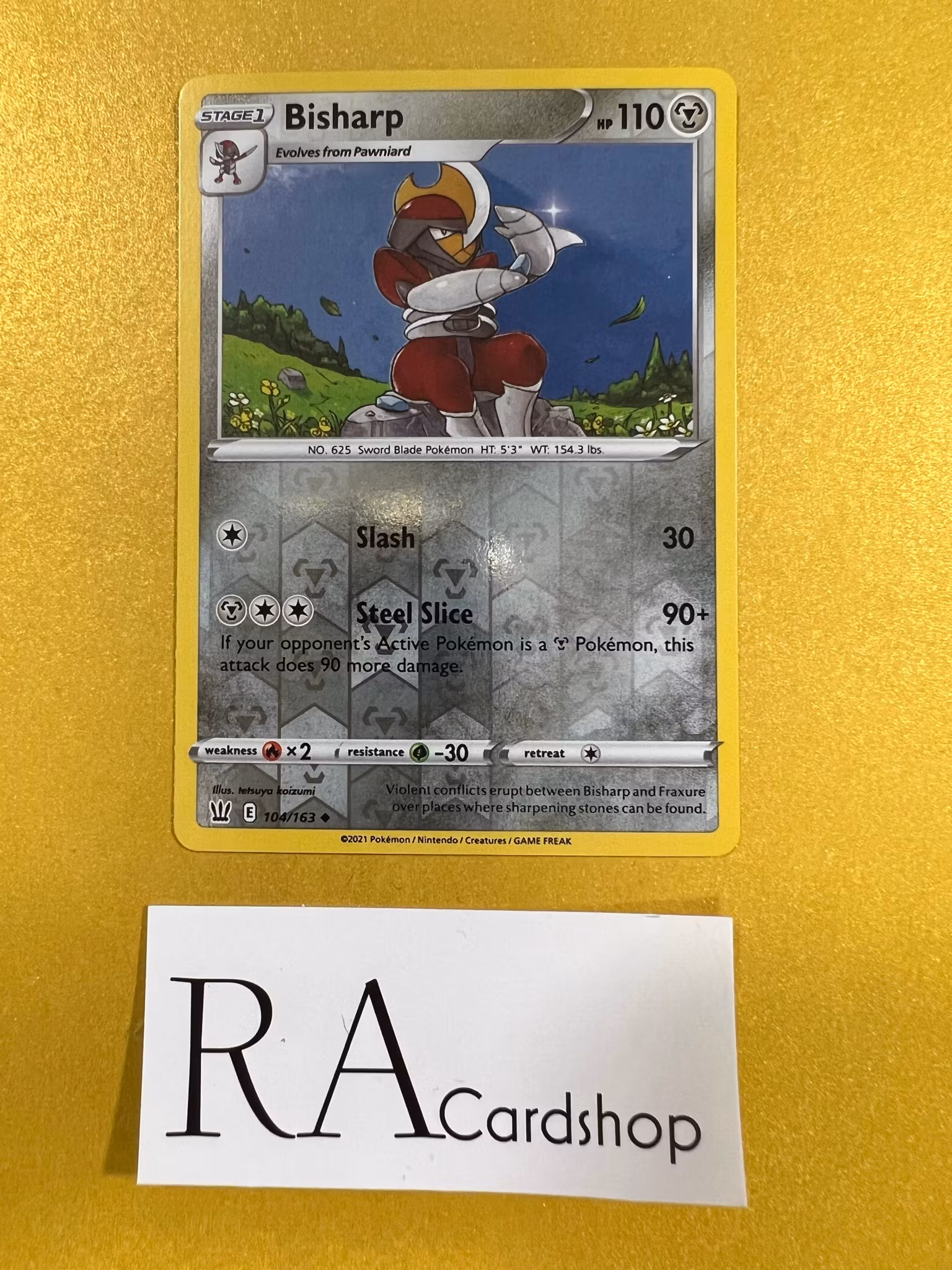 Bisharp Reverse Holo Uncommon 104/163 Battle Styles Pokemon