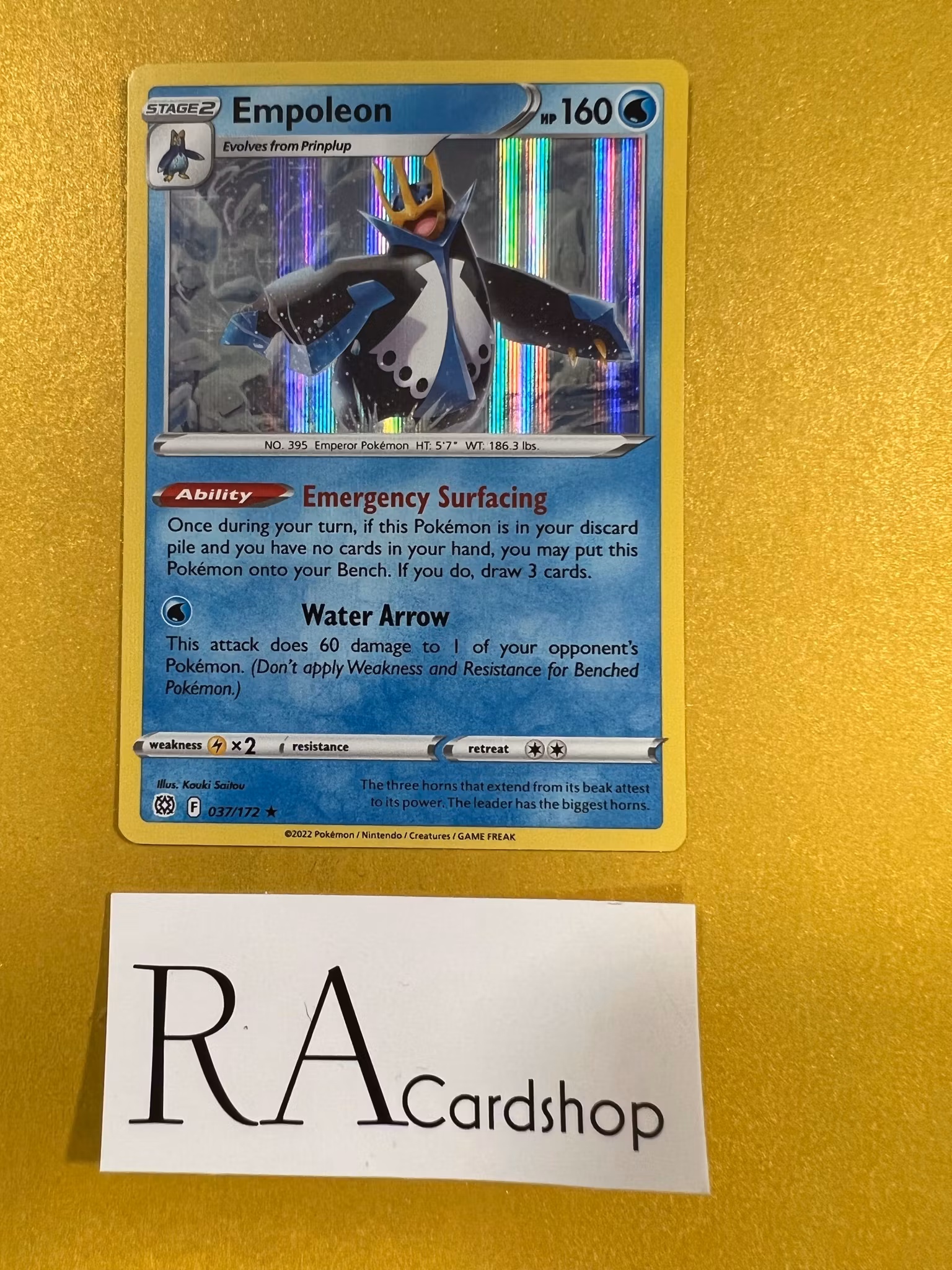 Empoleon Holo Rare 037/172 Brilliant Stars Pokémon