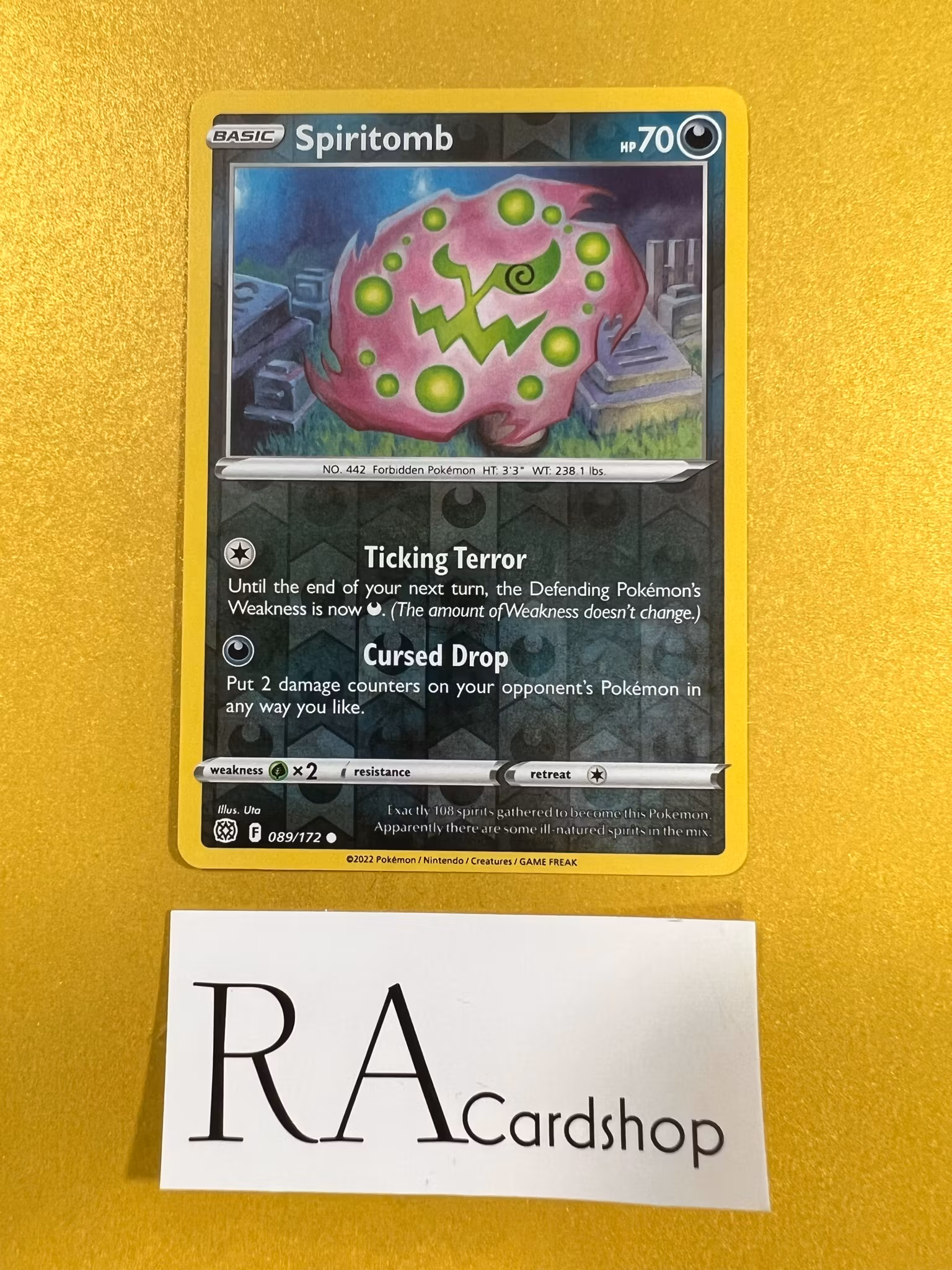Spiritomb Reverse Holo Common 089/172 Brilliant Stars Pokémon