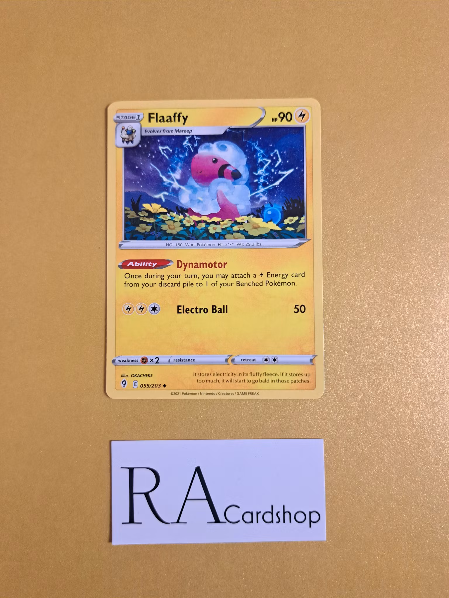 Flaaffy Uncommon 055/203 Evolving Skies Pokemon