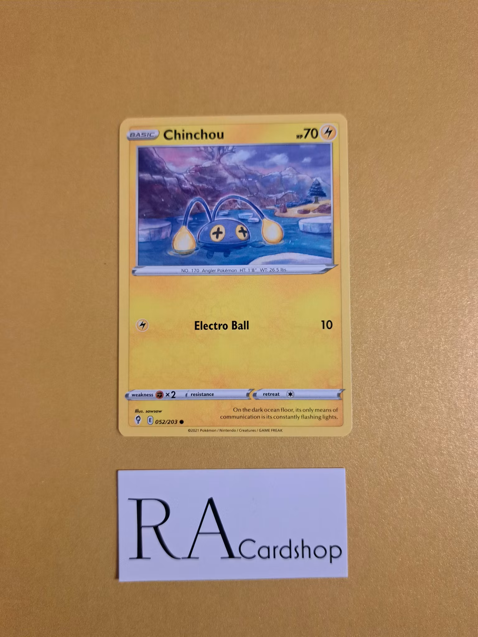 Chinchou Common 052/203 Evolving Skies Pokemon